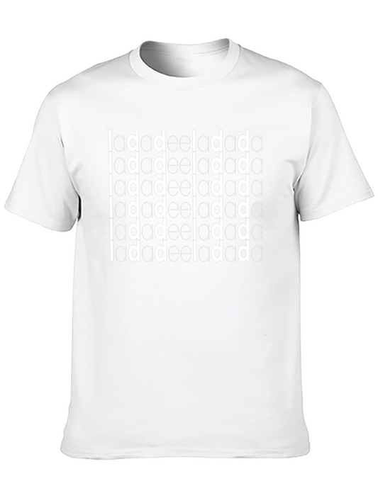 Black Tee with Bold la deela da Graphic Print