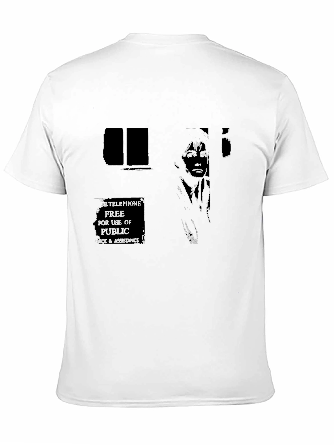 Graphic Print T-Shirt - Telephone Booth Design