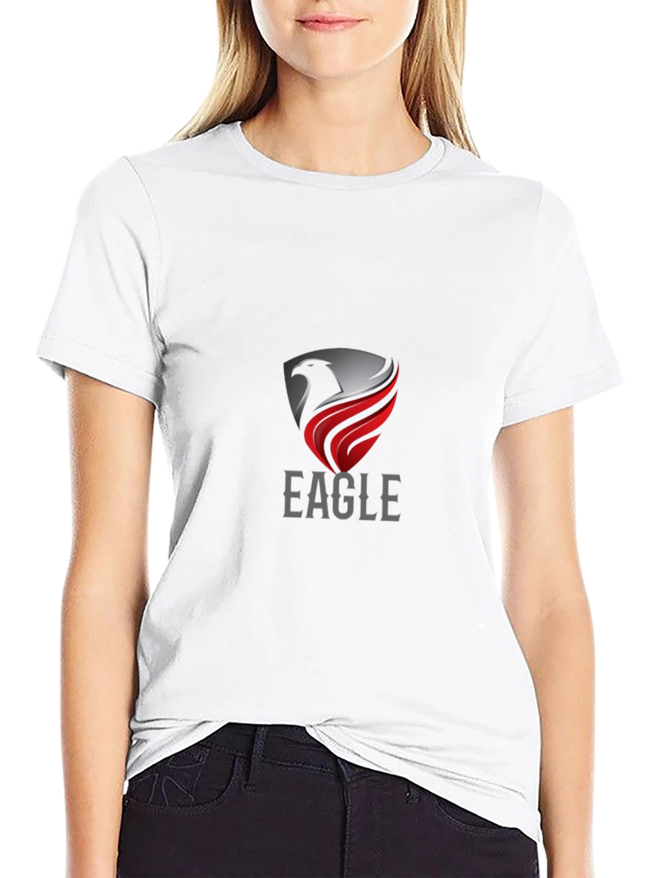 Eagle Crest Graphic Tee - Stylish Mens Black T-Shirt