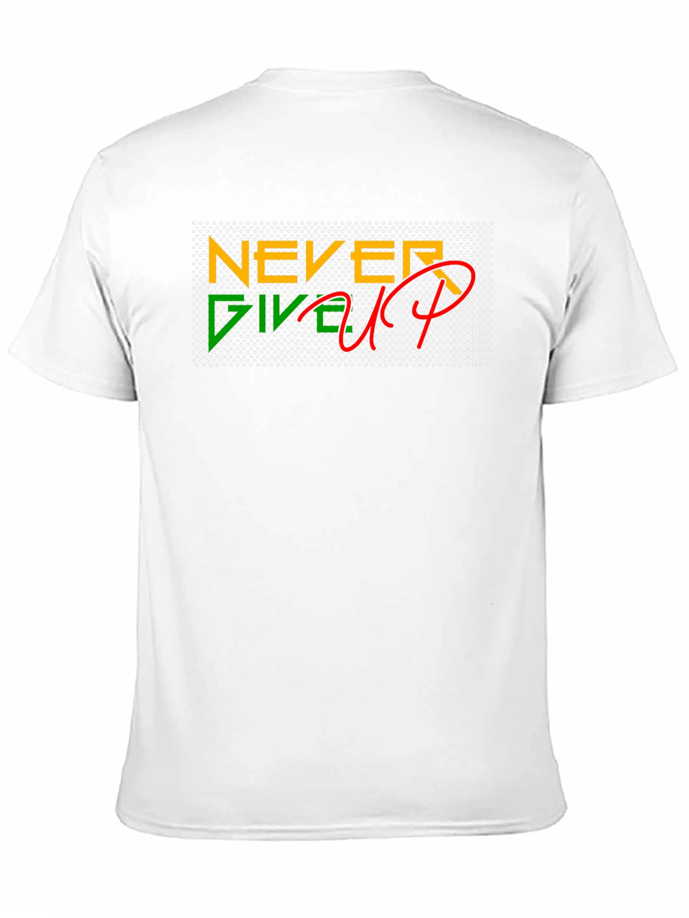 Never Give Up Black T-Shirt