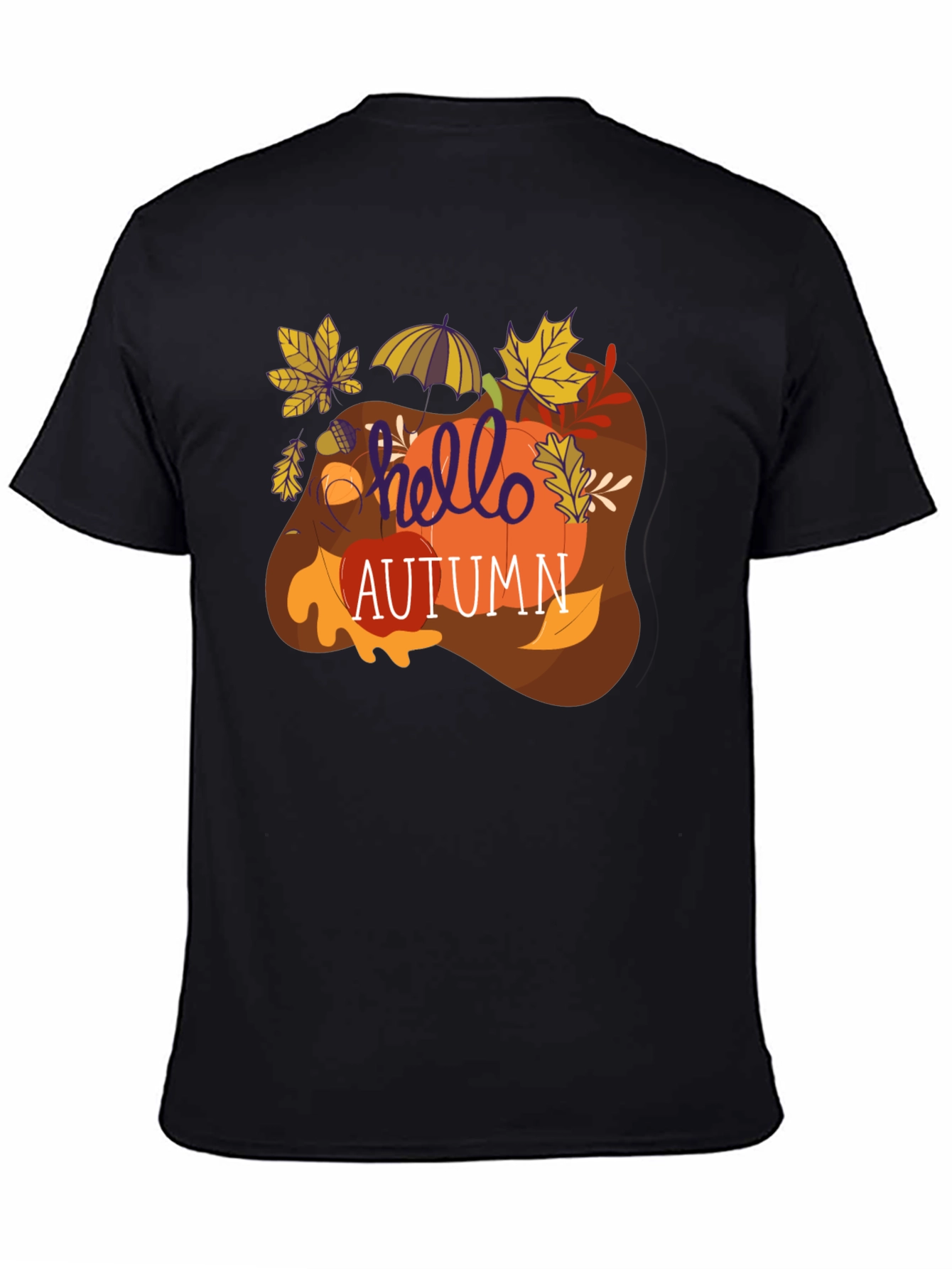 Hello Autumn Graphic Tee - Fall Season T-Shirt
