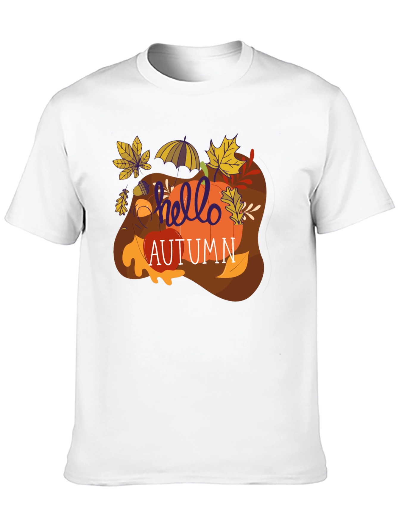 Hello Autumn Graphic Tee - Fall Season T-Shirt