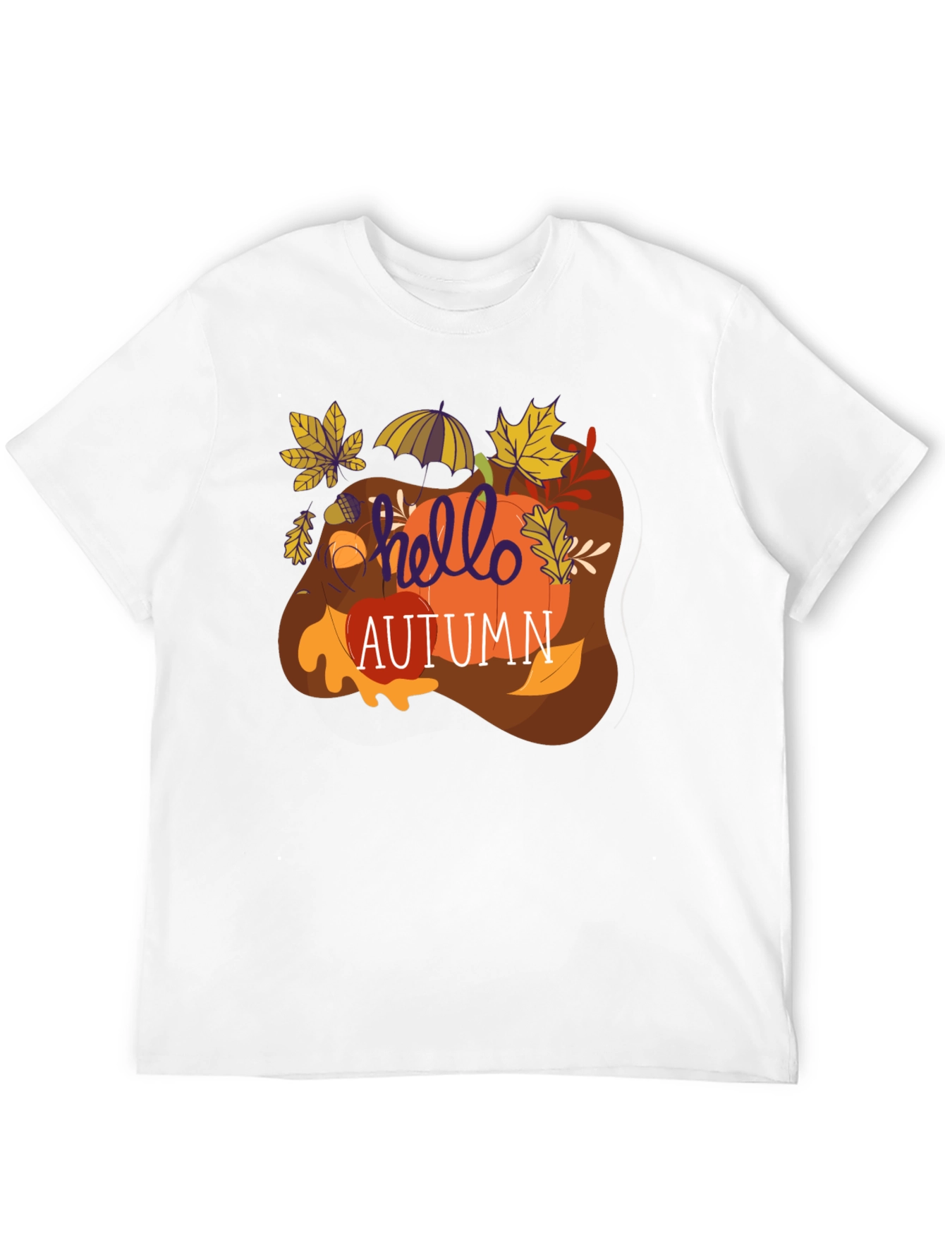 Hello Autumn Graphic Tee - Fall Season T-Shirt