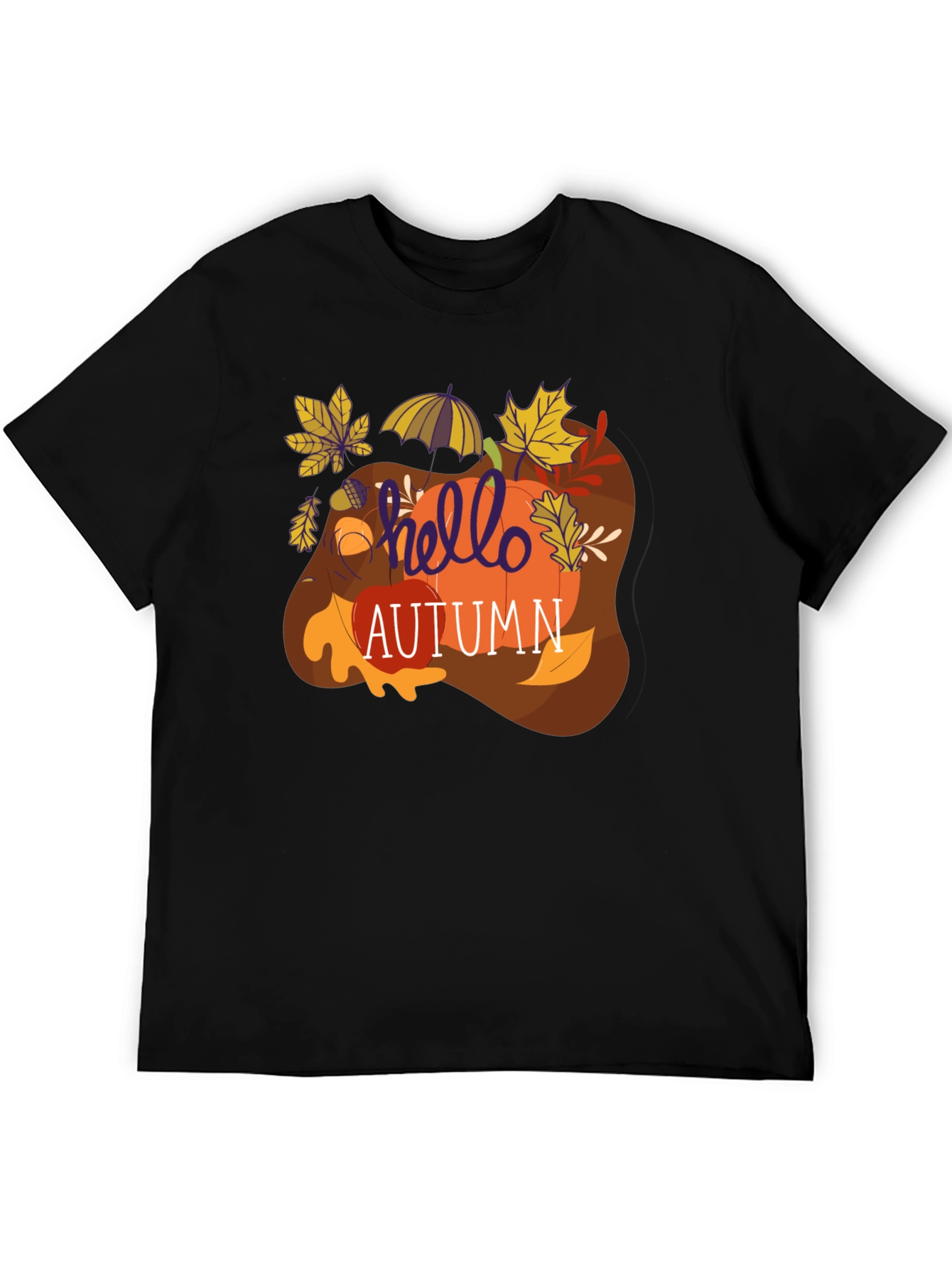 Hello Autumn Graphic Tee - Fall Season T-Shirt