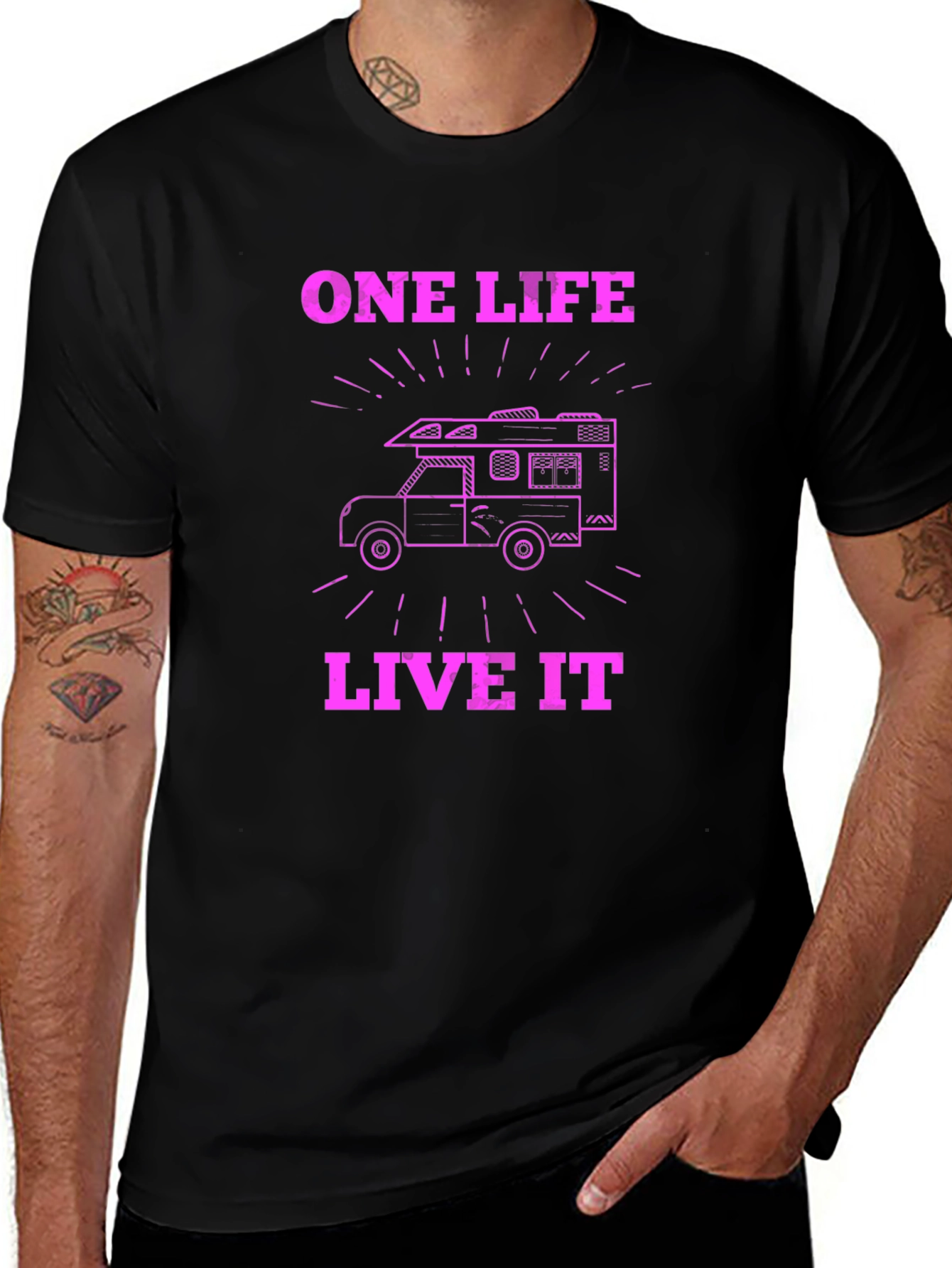 One Life Live It RV Graphic T-Shirt