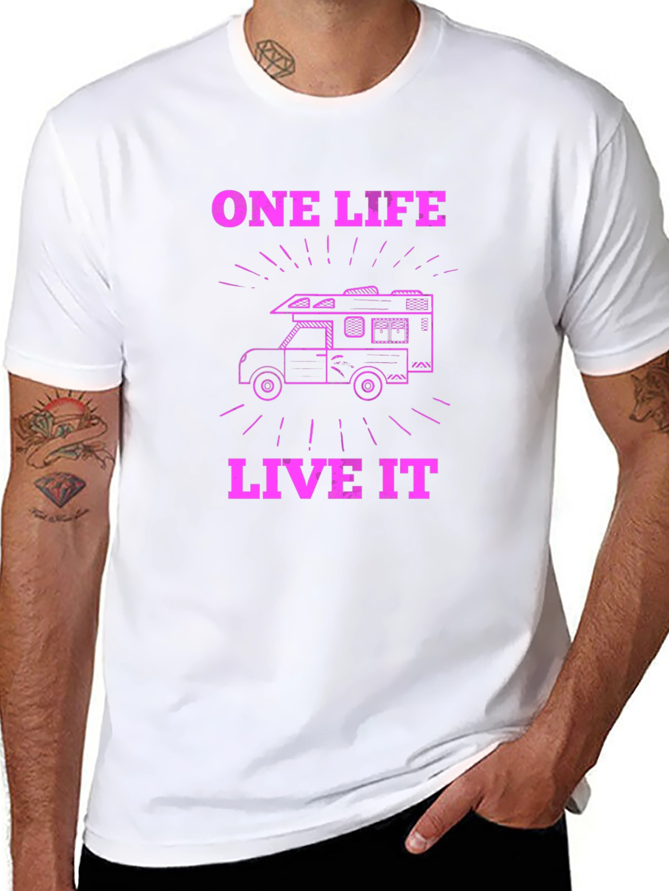 One Life Live It RV Graphic T-Shirt