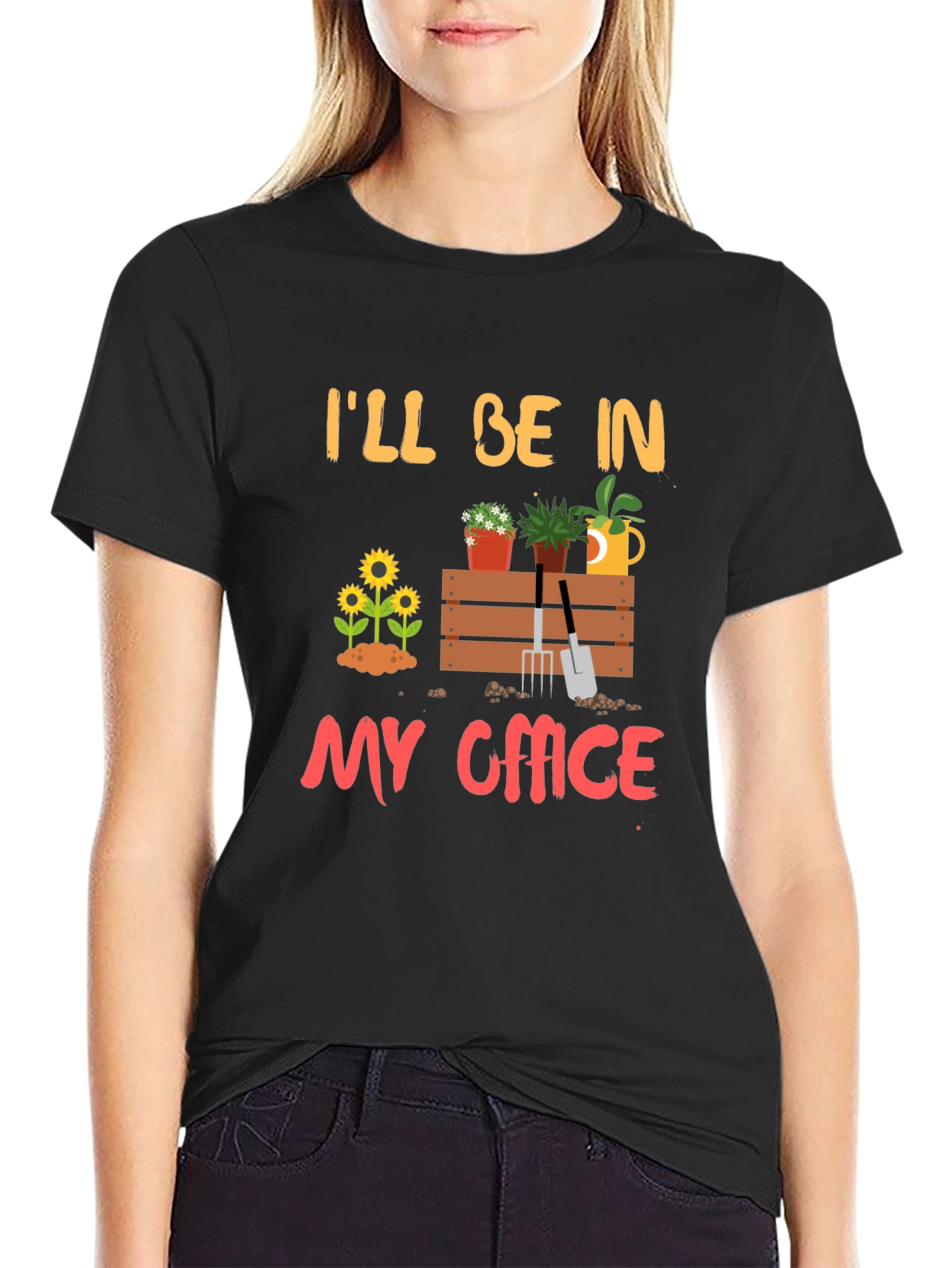 Gardening Office Graphic T-Shirt - Relaxed Fit