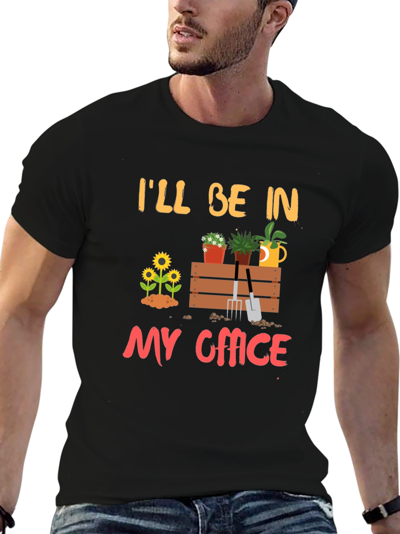 Gardening Office Graphic T-Shirt - Relaxed Fit