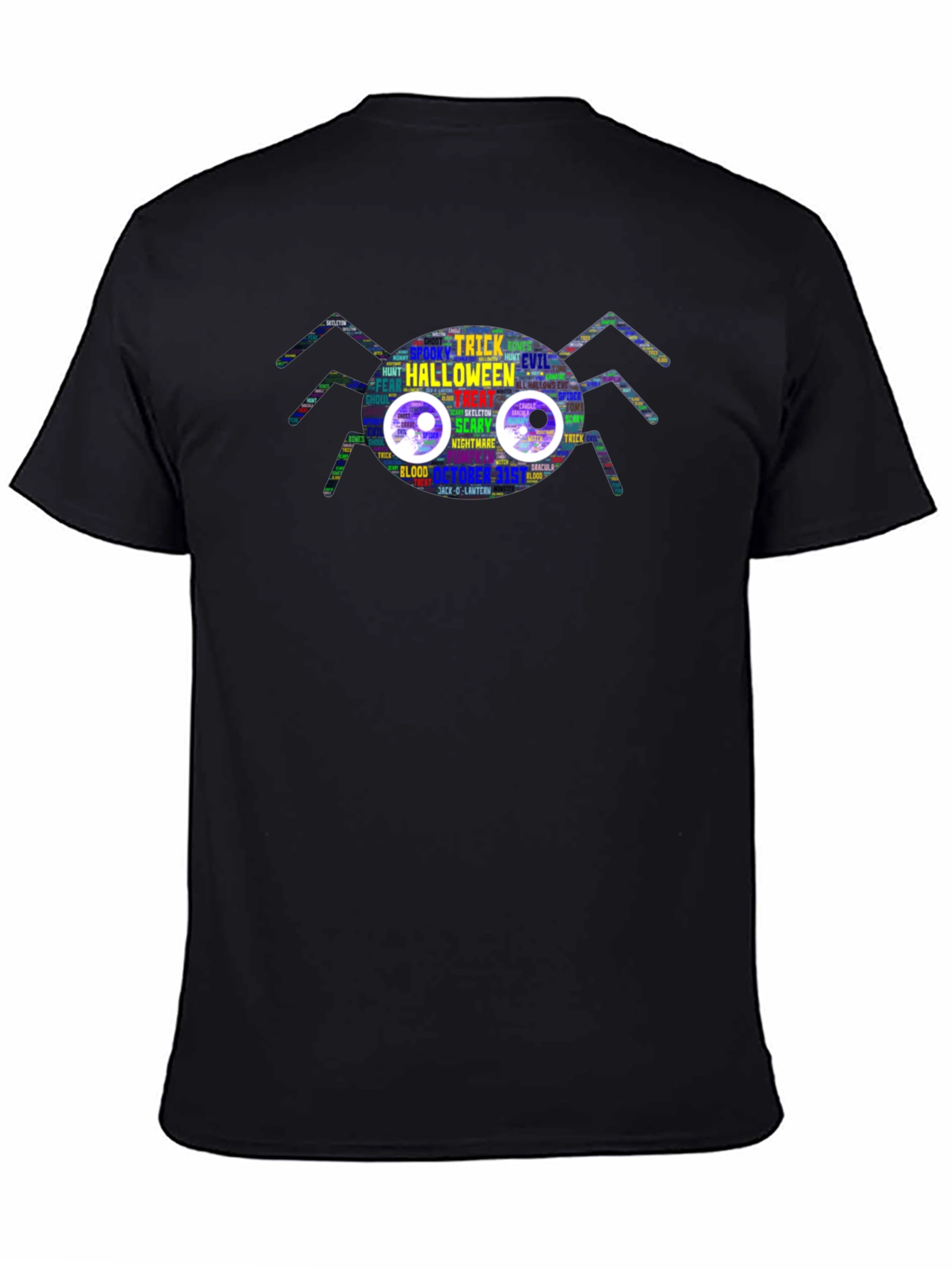 Halloween Spider Graphic T-Shirt