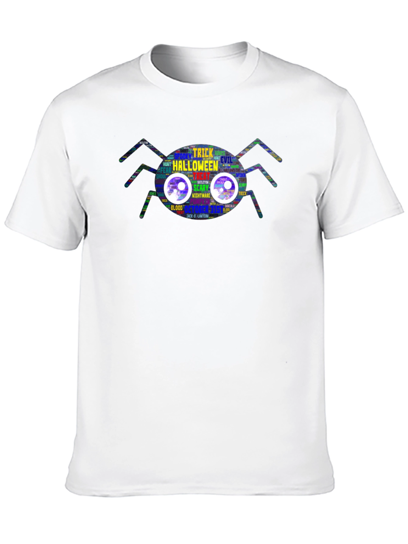 Halloween Spider Graphic T-Shirt