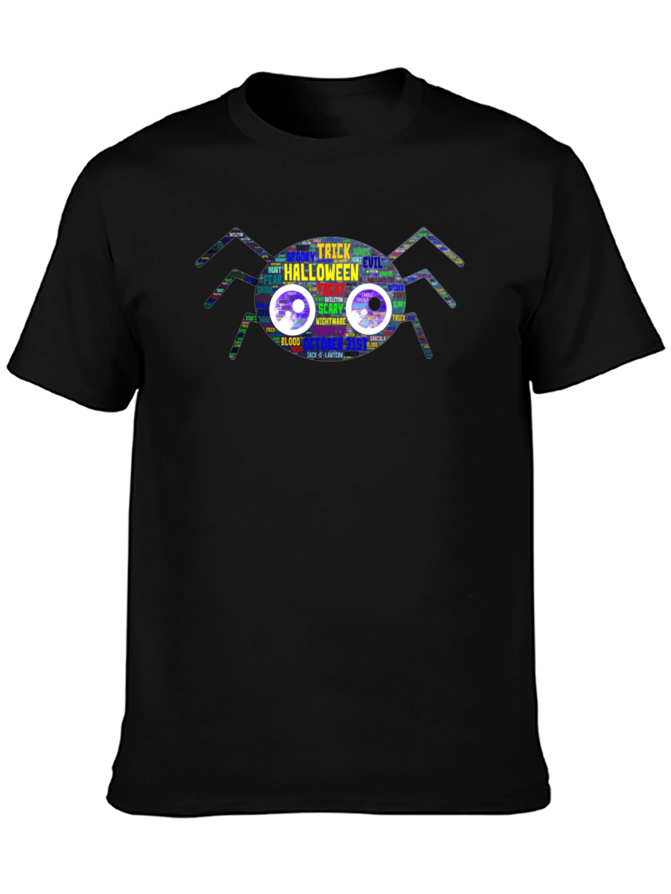 Halloween Spider Graphic T-Shirt