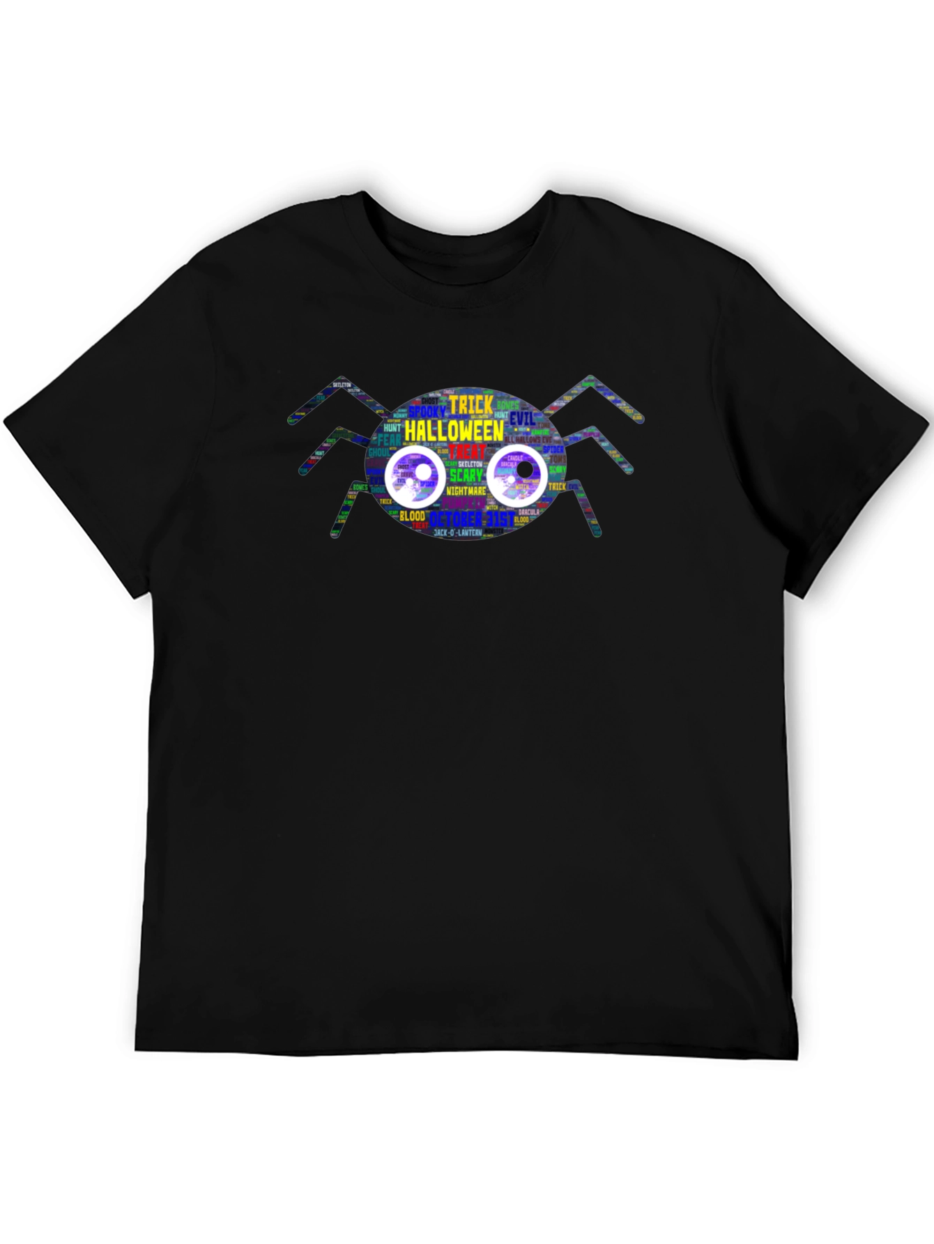 Halloween Spider Graphic T-Shirt