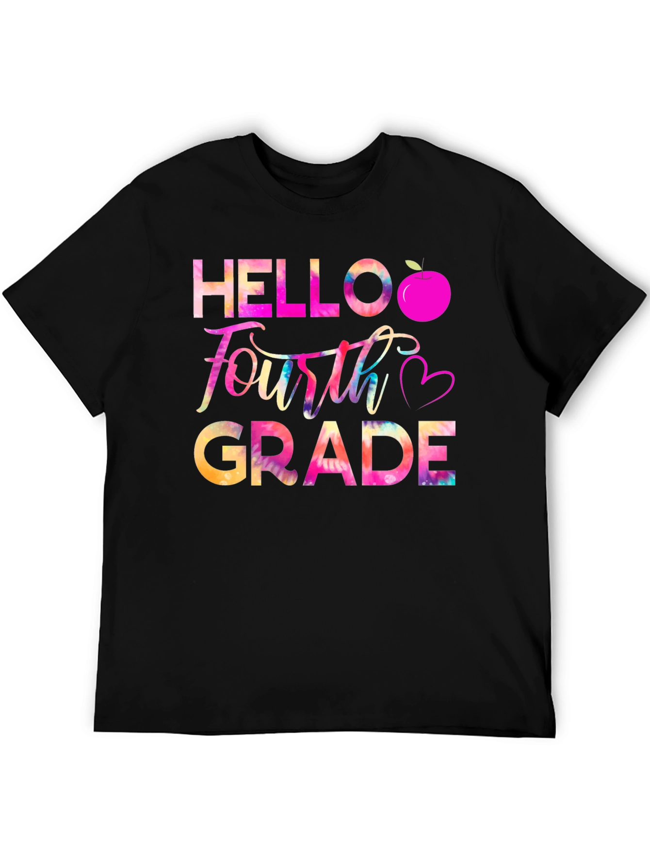 Hello Fourth Grade Tie Dye Graphic Tee