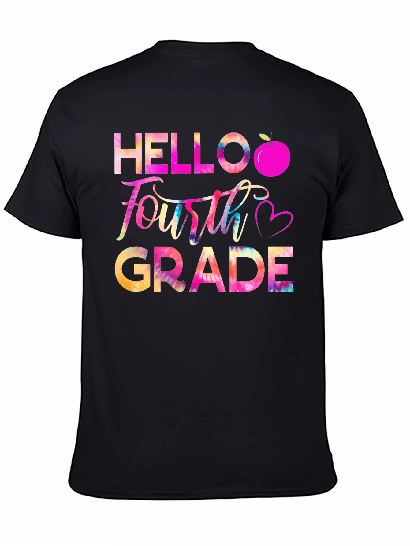 Hello Fourth Grade Tie Dye Graphic Tee