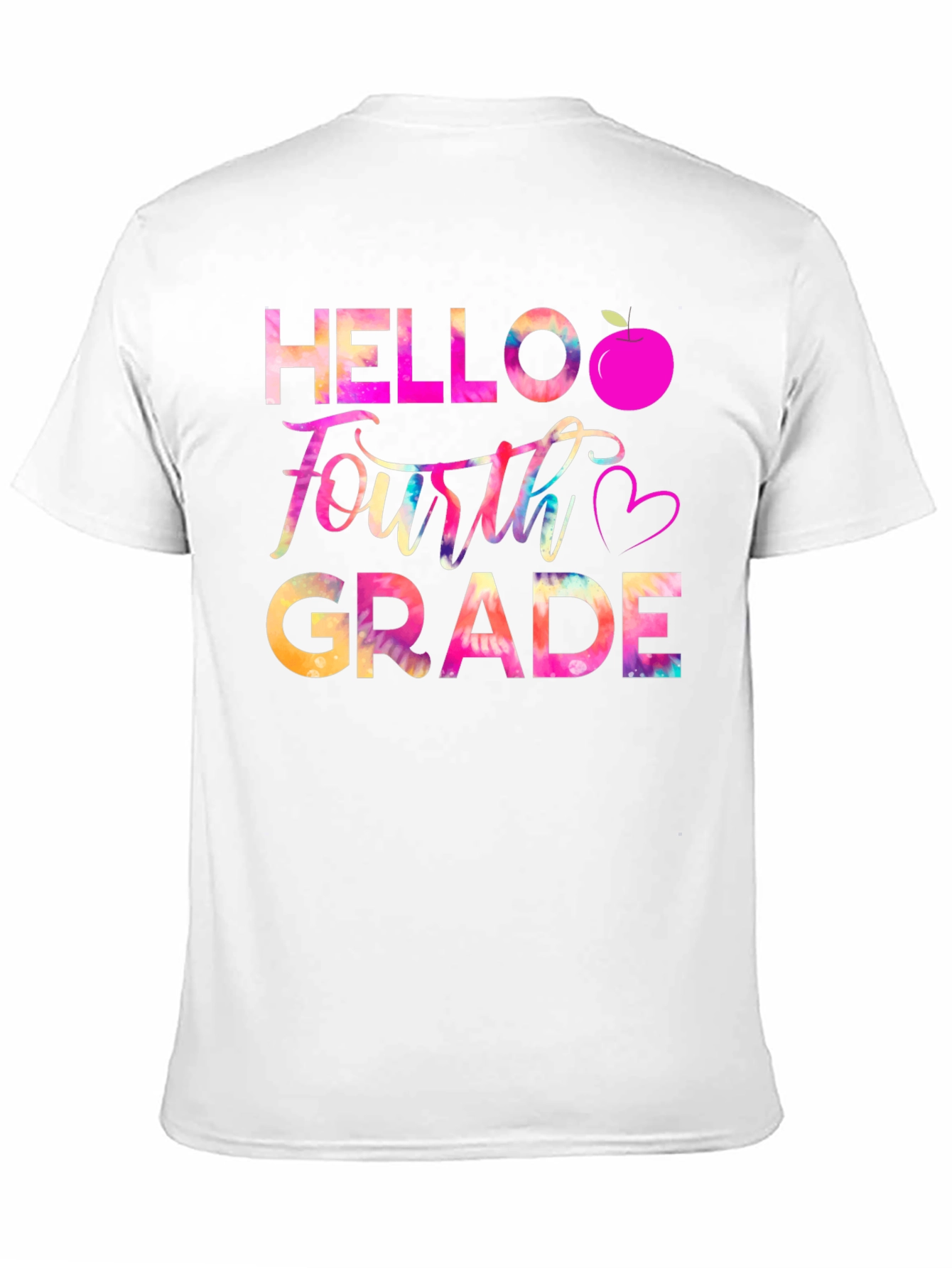 Hello Fourth Grade Tie Dye Graphic Tee