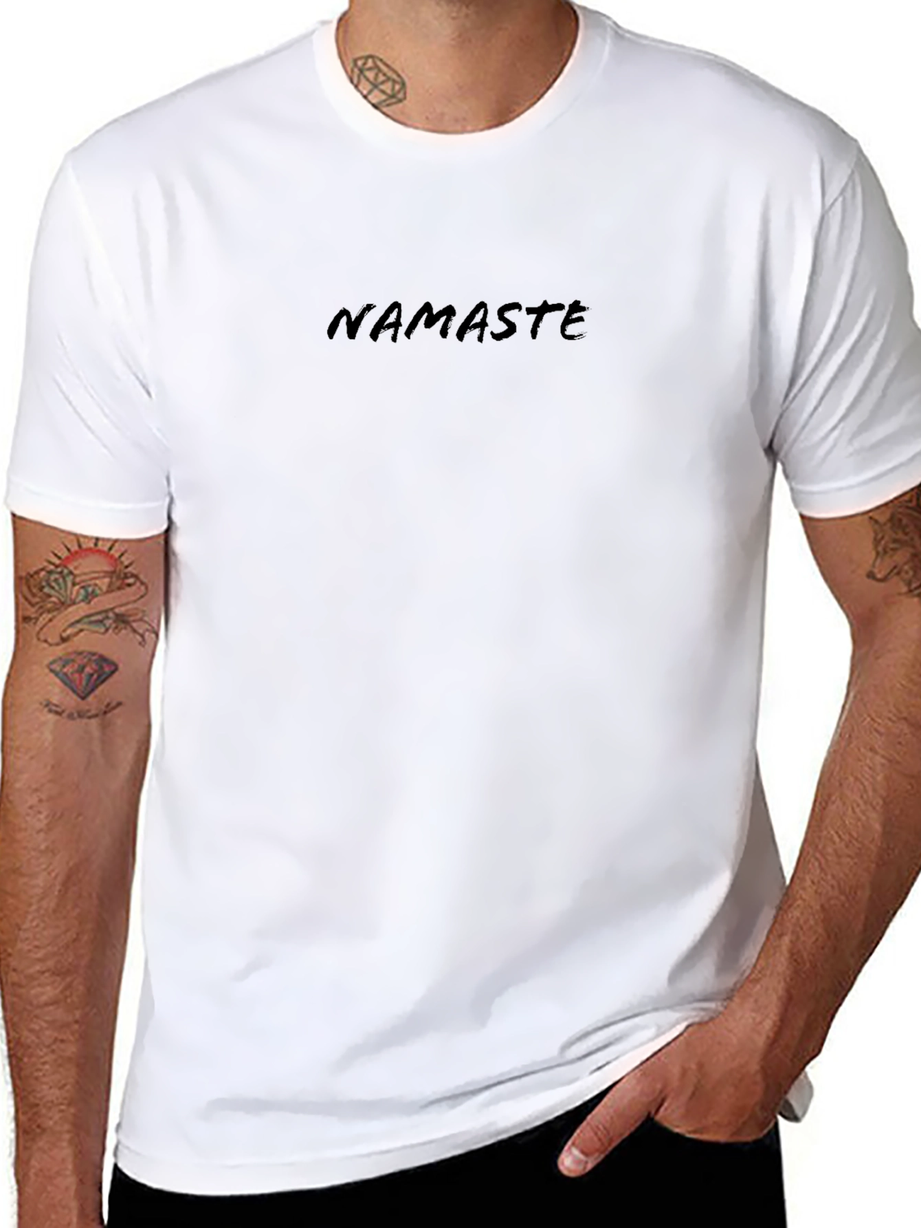 Namaste Graphic Tee - Black Yoga Shirt