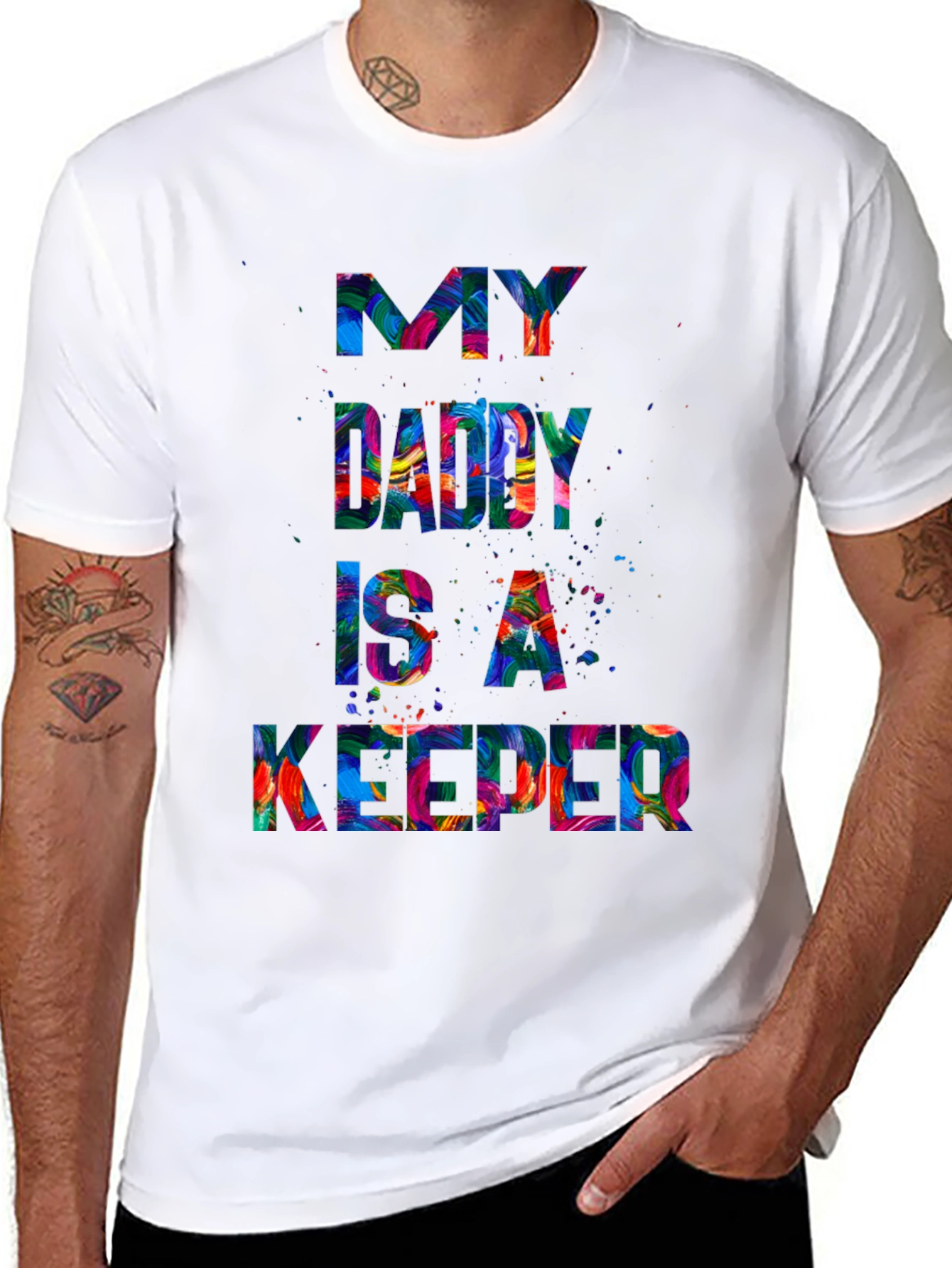 My Daddy is a Keeper Mens Graphic Tee
