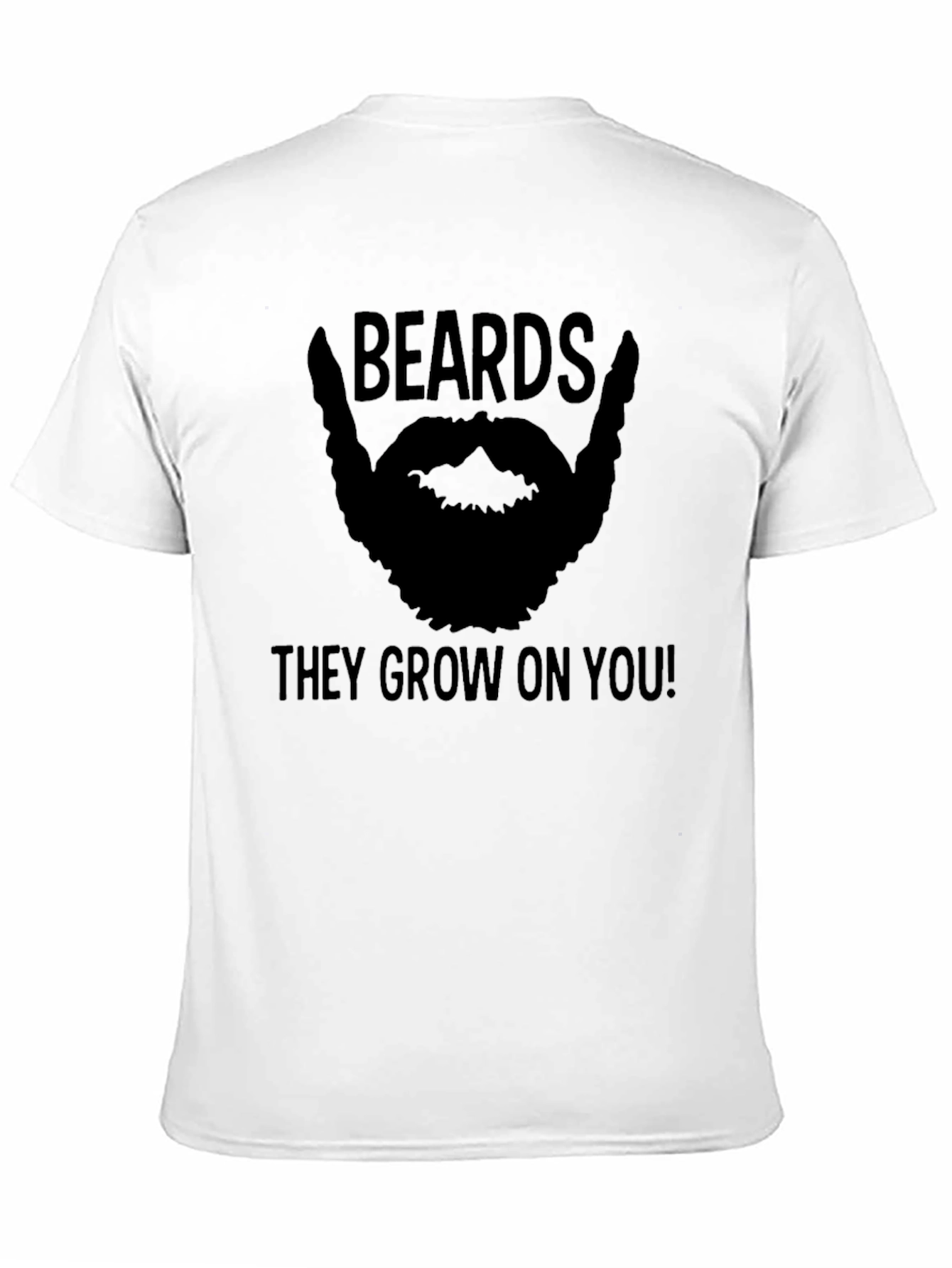 Beards They Grow On You T-Shirt - Mens Black