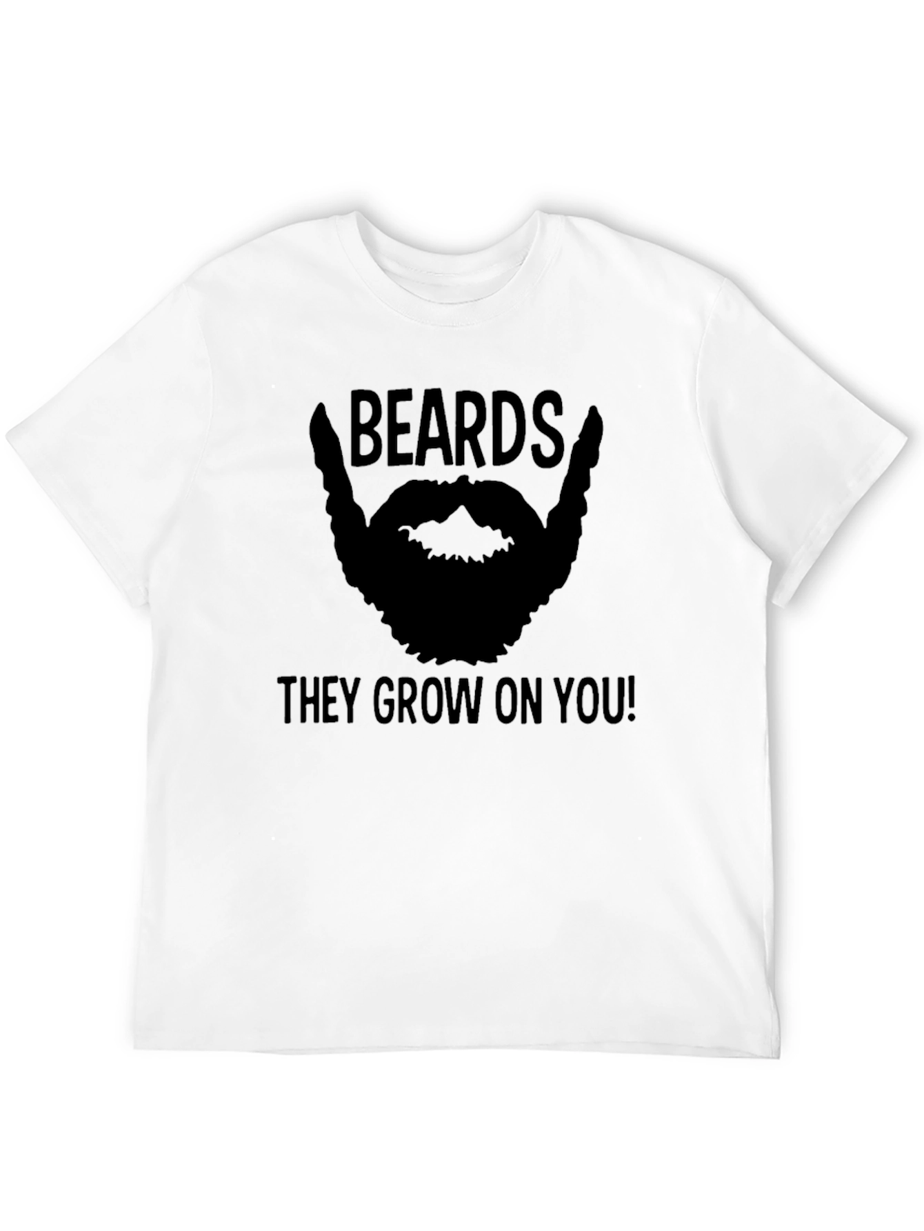 Beards They Grow On You T-Shirt - Mens Black