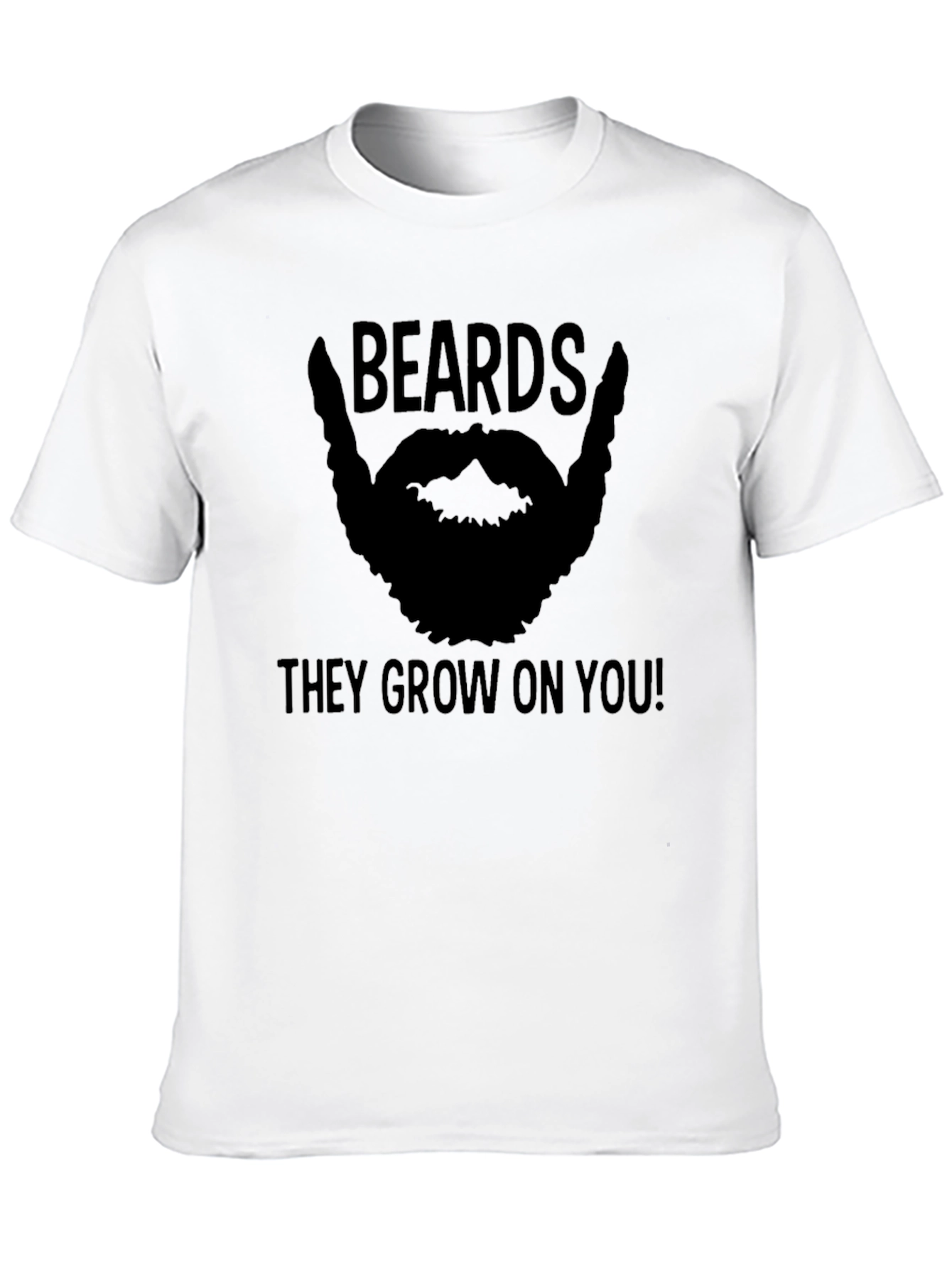 Beards They Grow On You T-Shirt - Mens Black