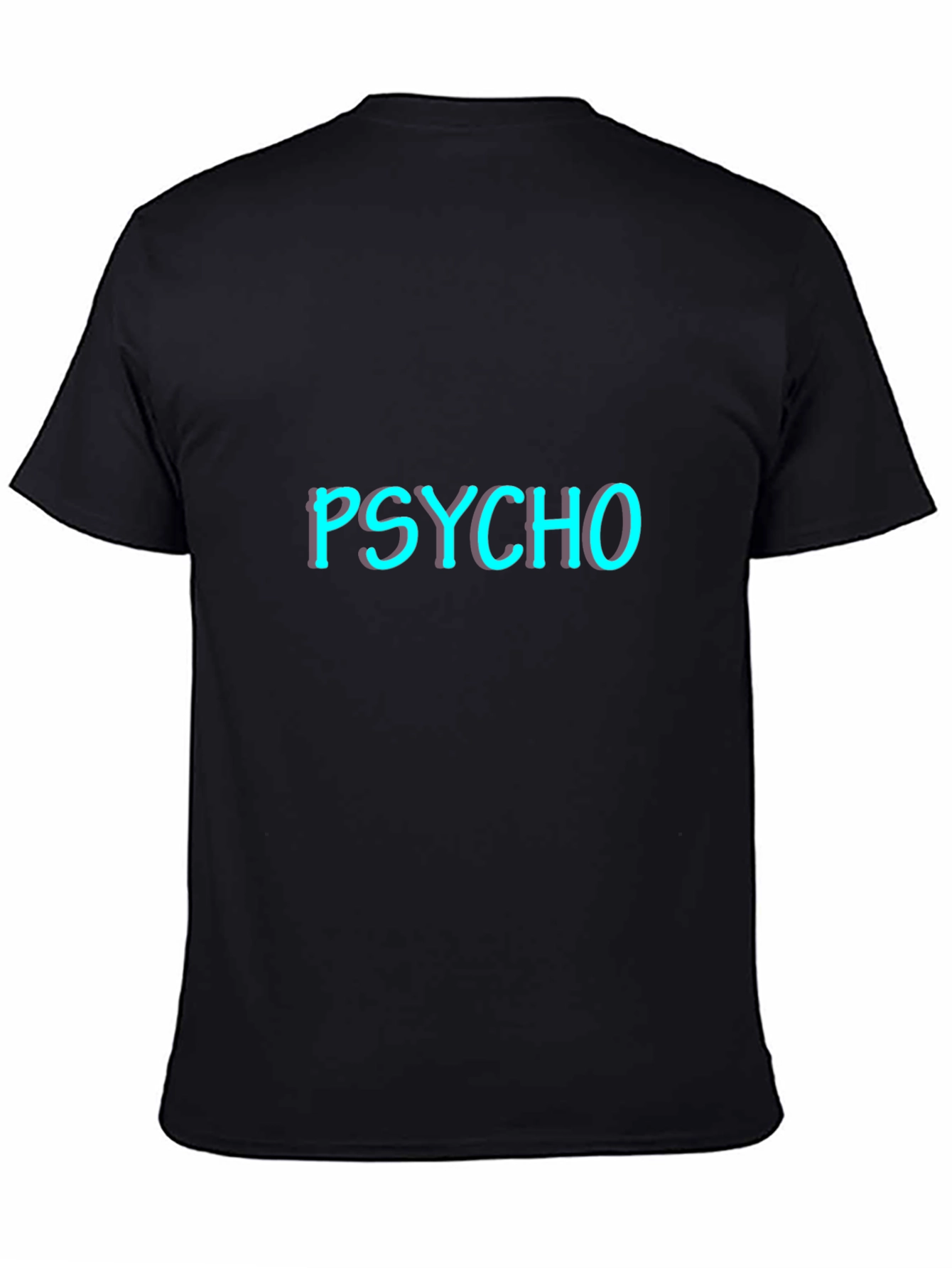 Psycho Graphic Tee - Edgy Style Black T-Shirt