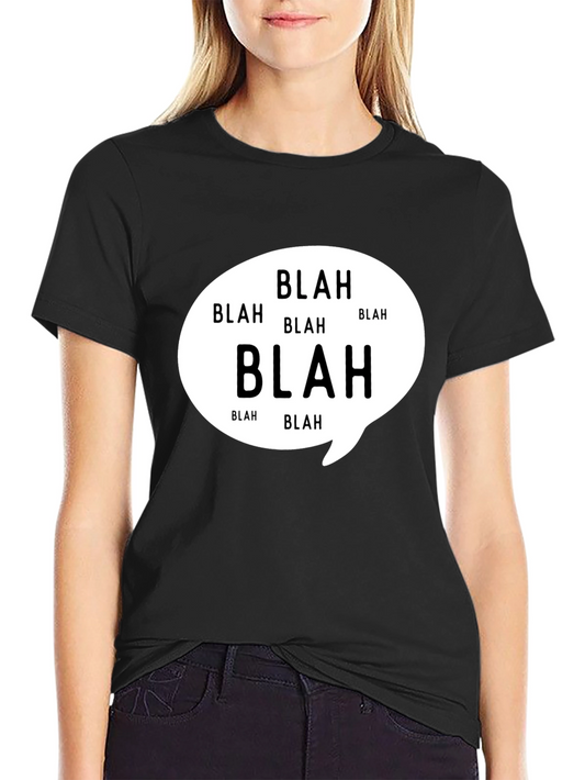 Blah Bubble Black T-Shirt - Express Yourself!