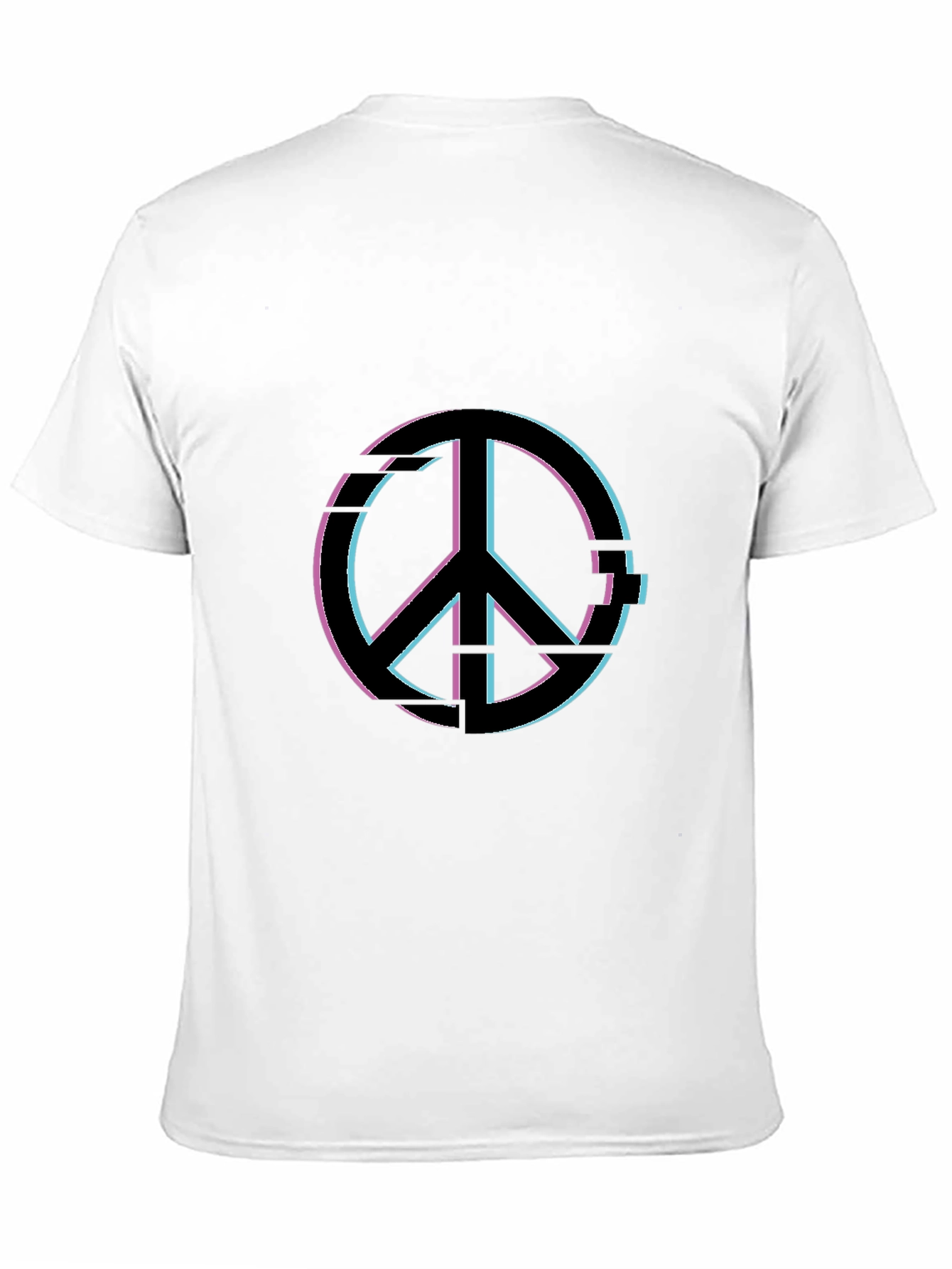 Peace Sign Graphic Tee - Soft Black Cotton