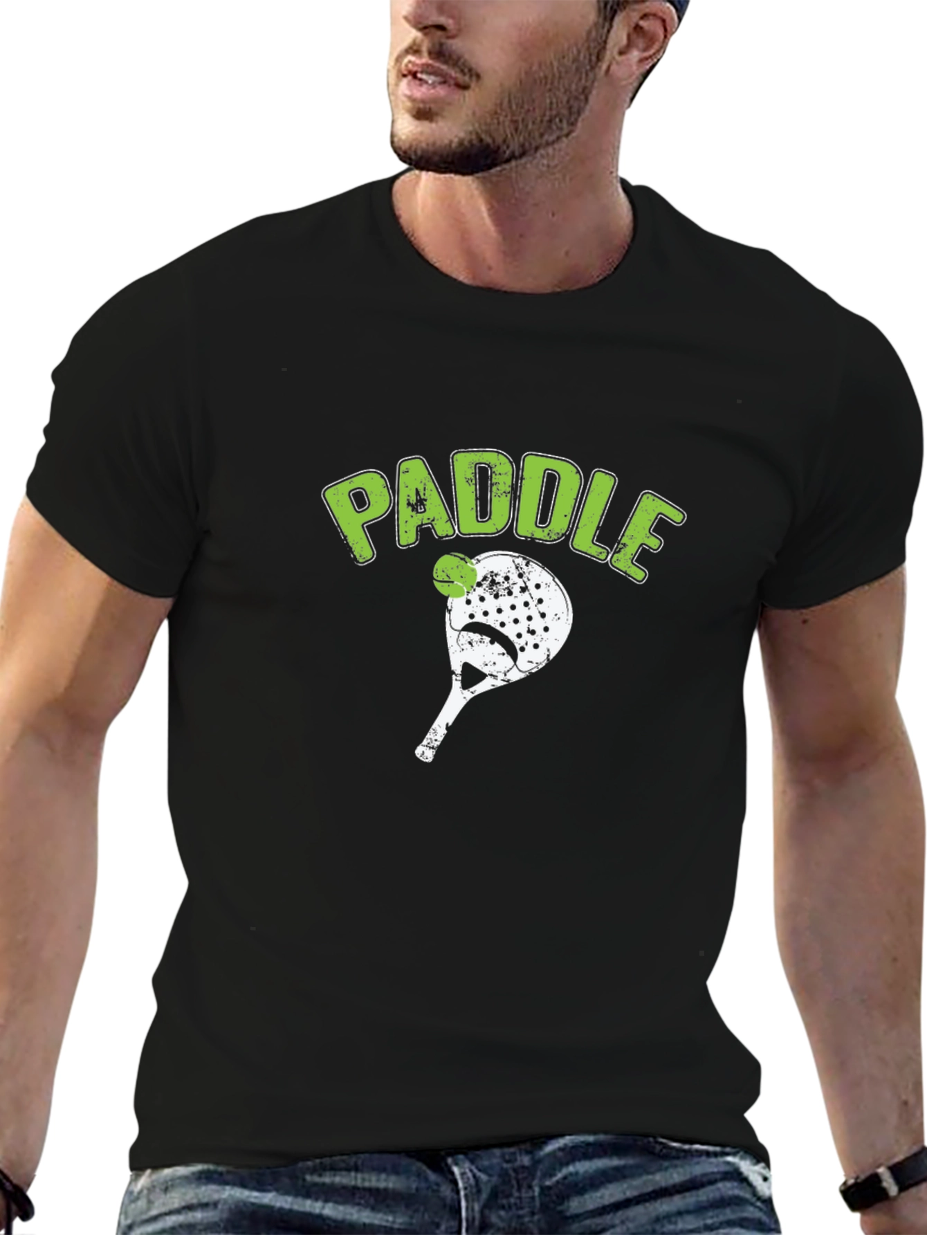 Paddle Design Black T-Shirt