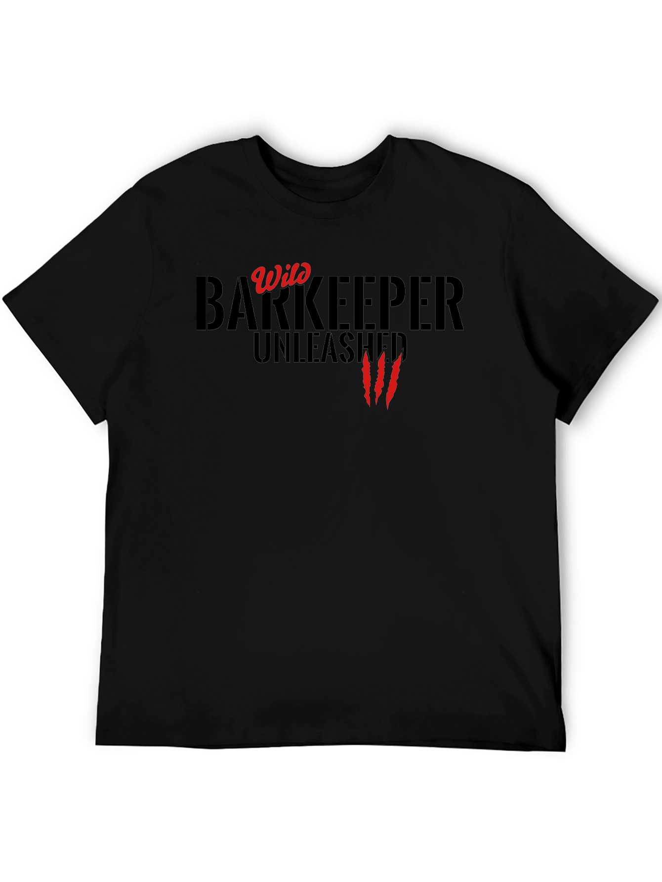 Wild Barkeeper Unleashed Black Graphic Tee