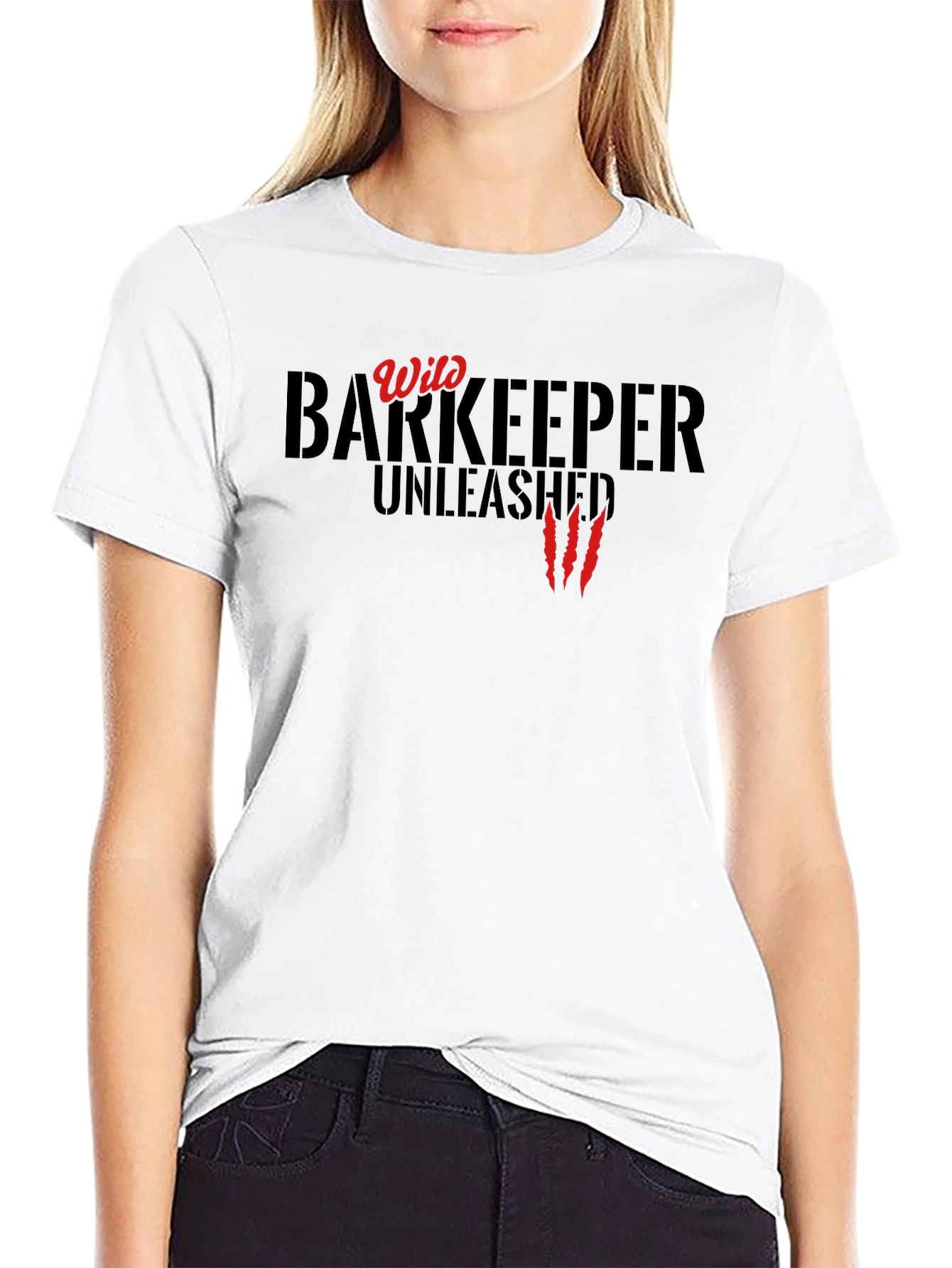 Wild Barkeeper Unleashed Black Graphic Tee