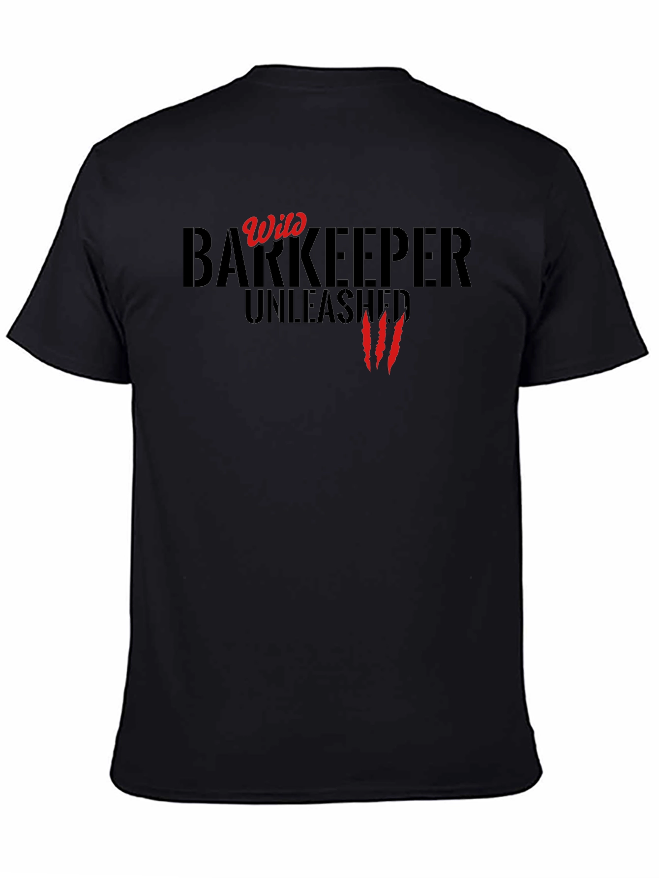 Wild Barkeeper Unleashed Black Graphic Tee