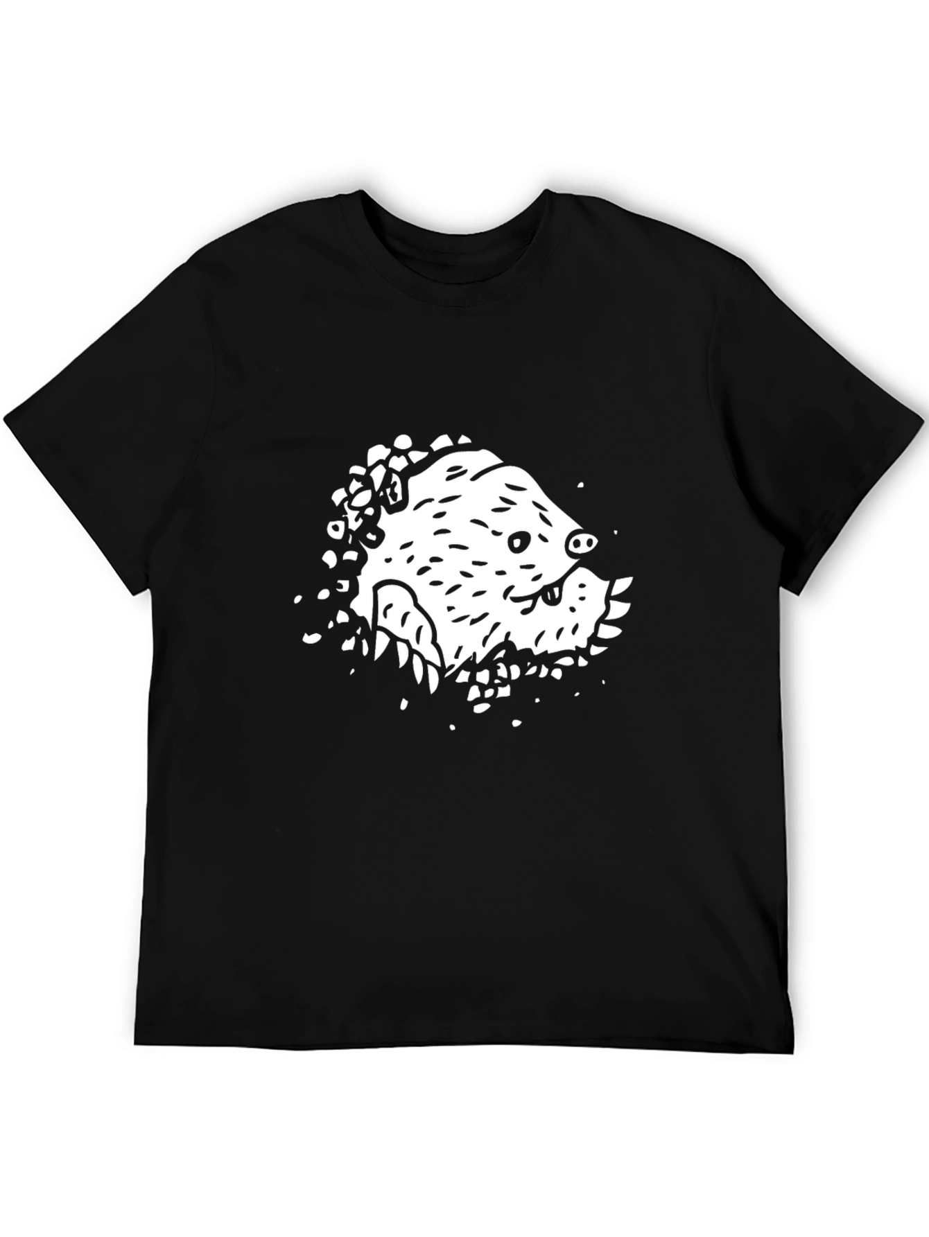 Mole Graphic Black T-Shirt - Fun Unique Design