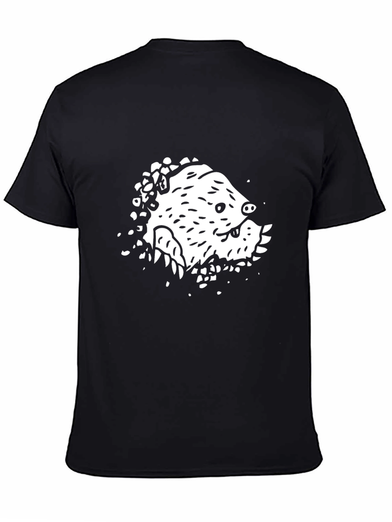 Mole Graphic Black T-Shirt - Fun Unique Design