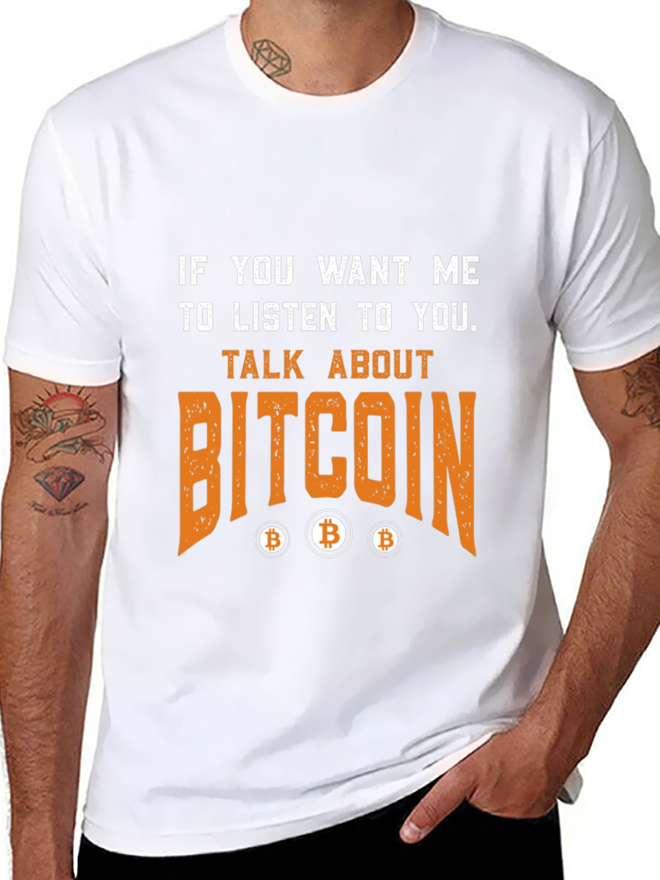 Bitcoin Graphic T-Shirt - Cryptocurrency Enthusiast Tee