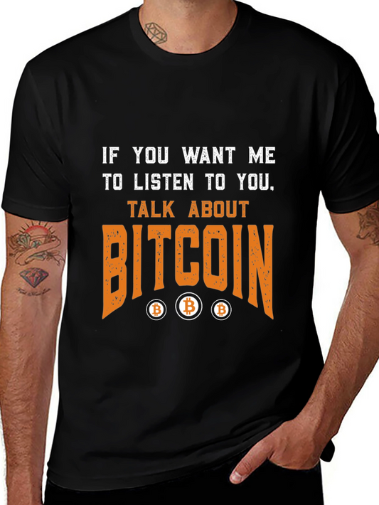 Bitcoin Graphic T-Shirt - Cryptocurrency Enthusiast Tee
