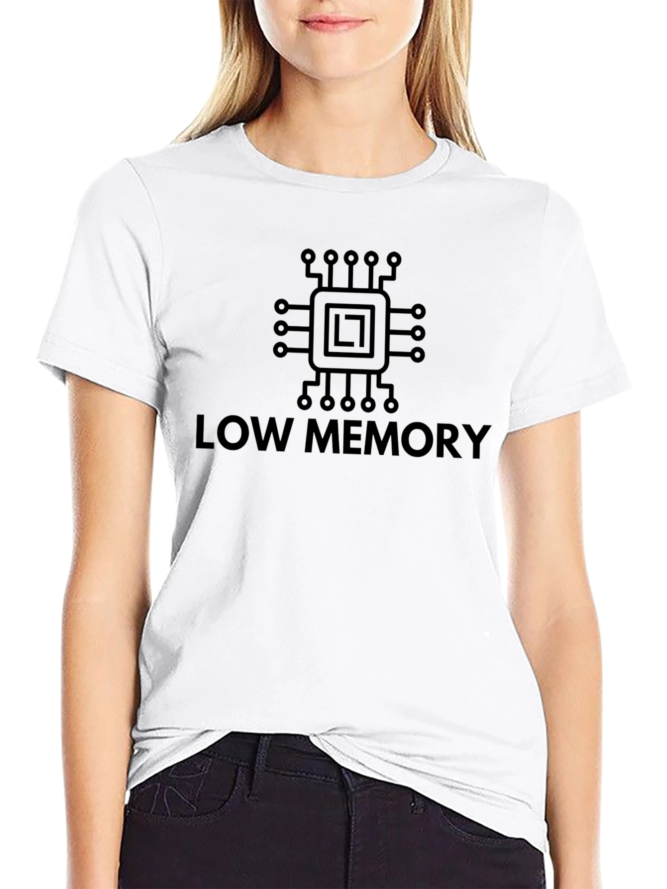 Low Memory Black T-Shirt - Geek Programmer Tee