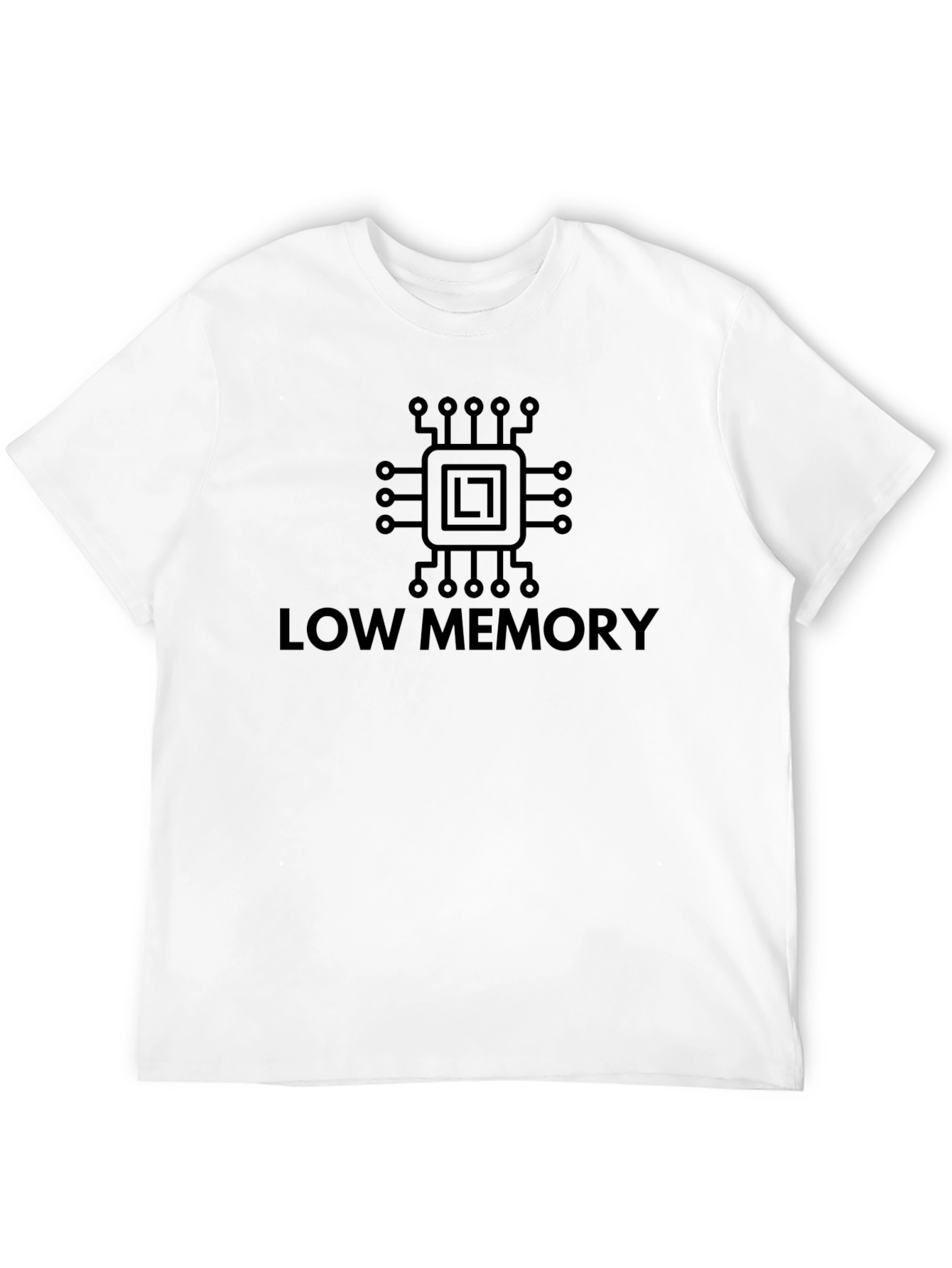 Low Memory Black T-Shirt - Geek Programmer Tee