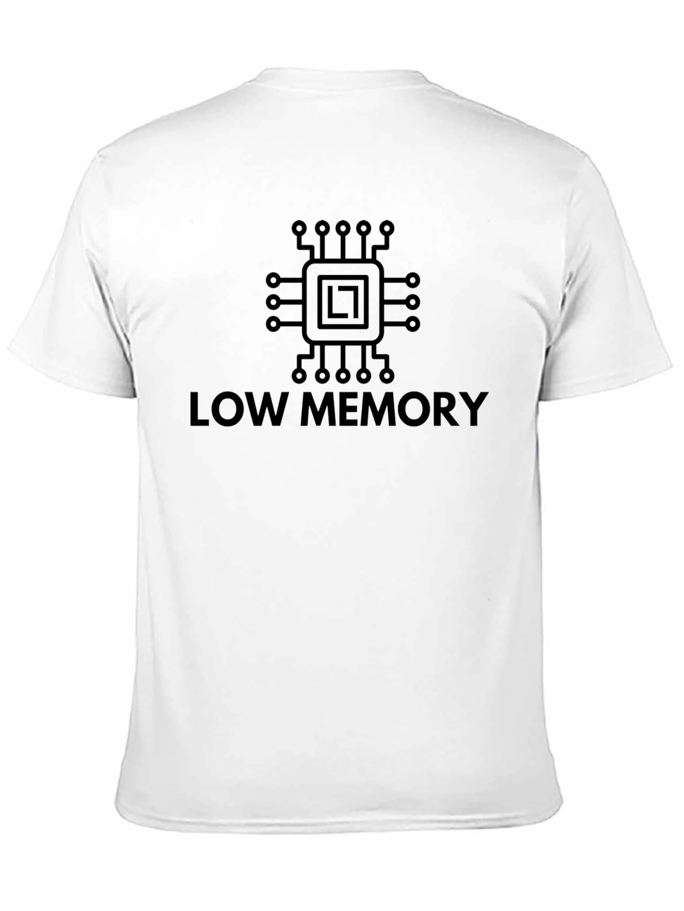 Low Memory Black T-Shirt - Geek Programmer Tee