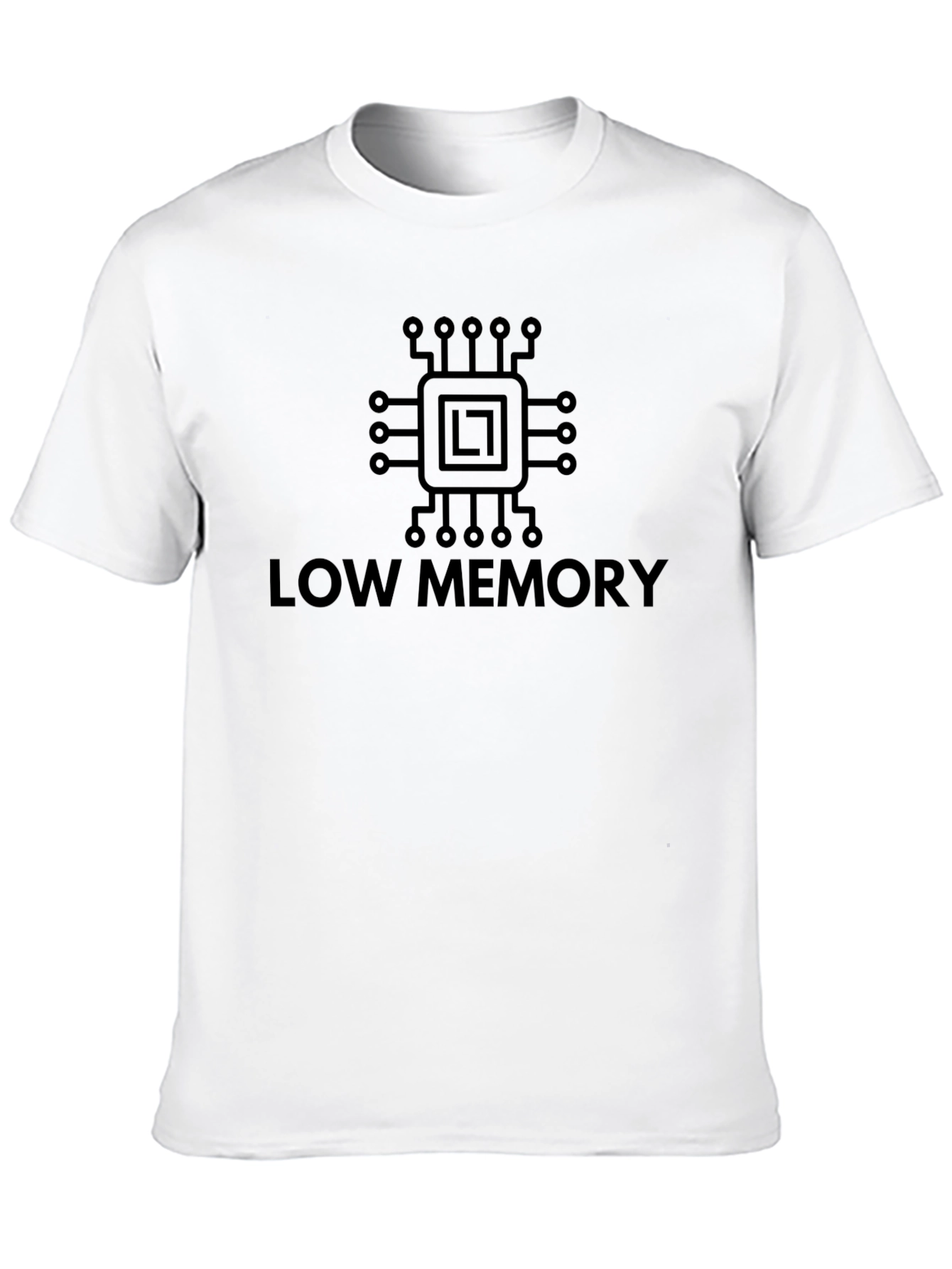 Low Memory Black T-Shirt - Geek Programmer Tee