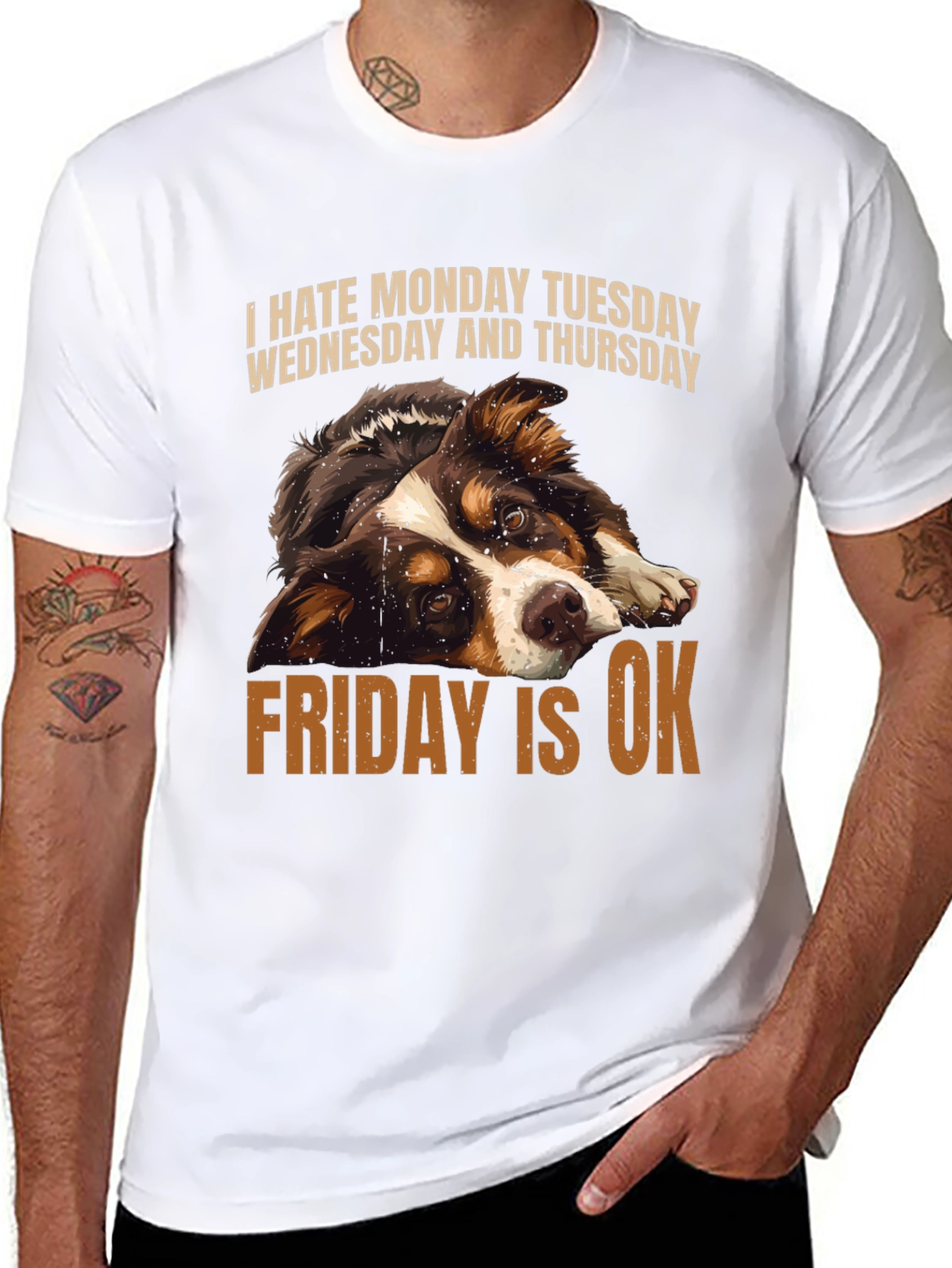 Funny Dog Days of the Week T-Shirt