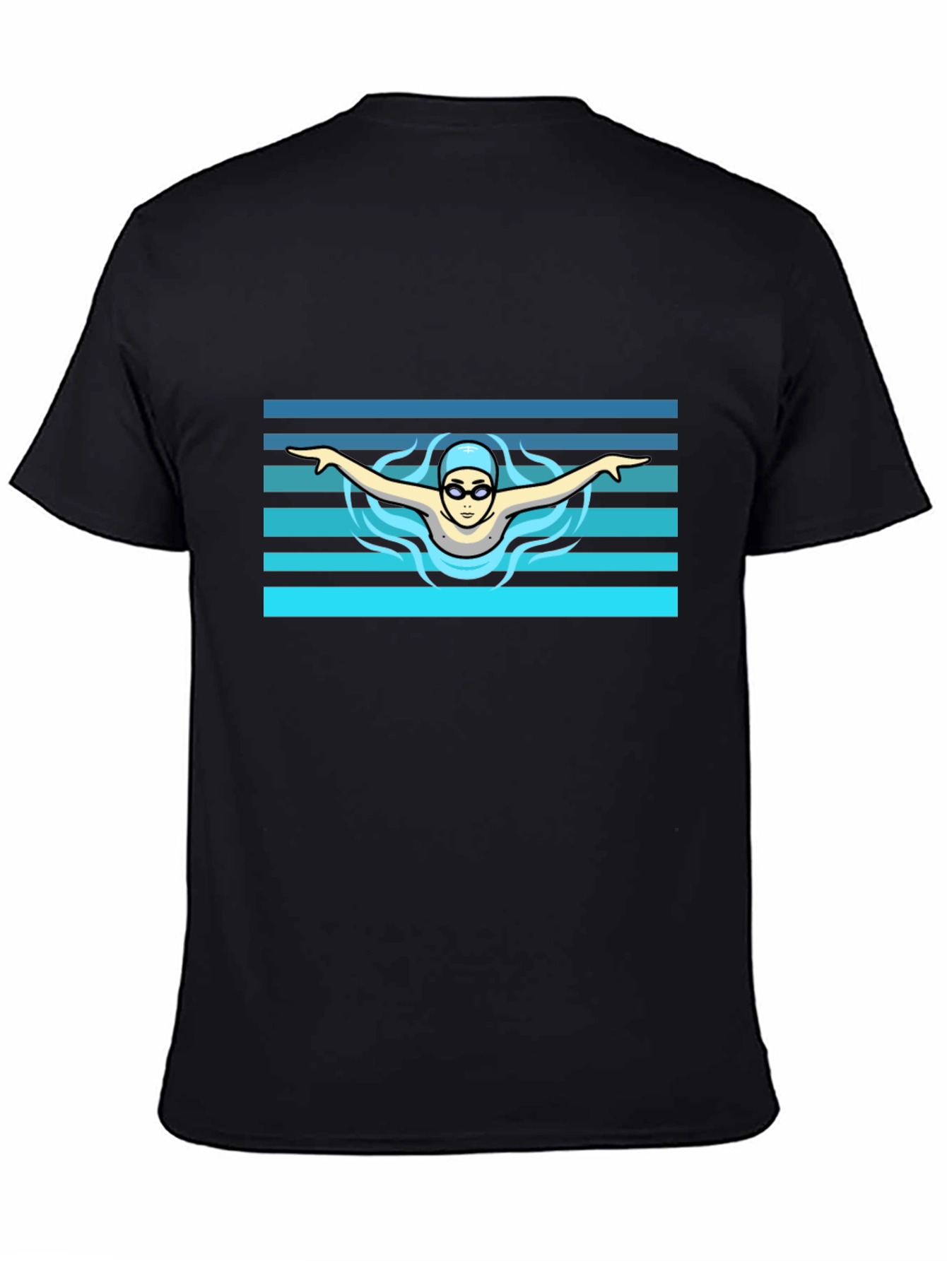 Swimmer Graphic Tee - Cool Sports Design