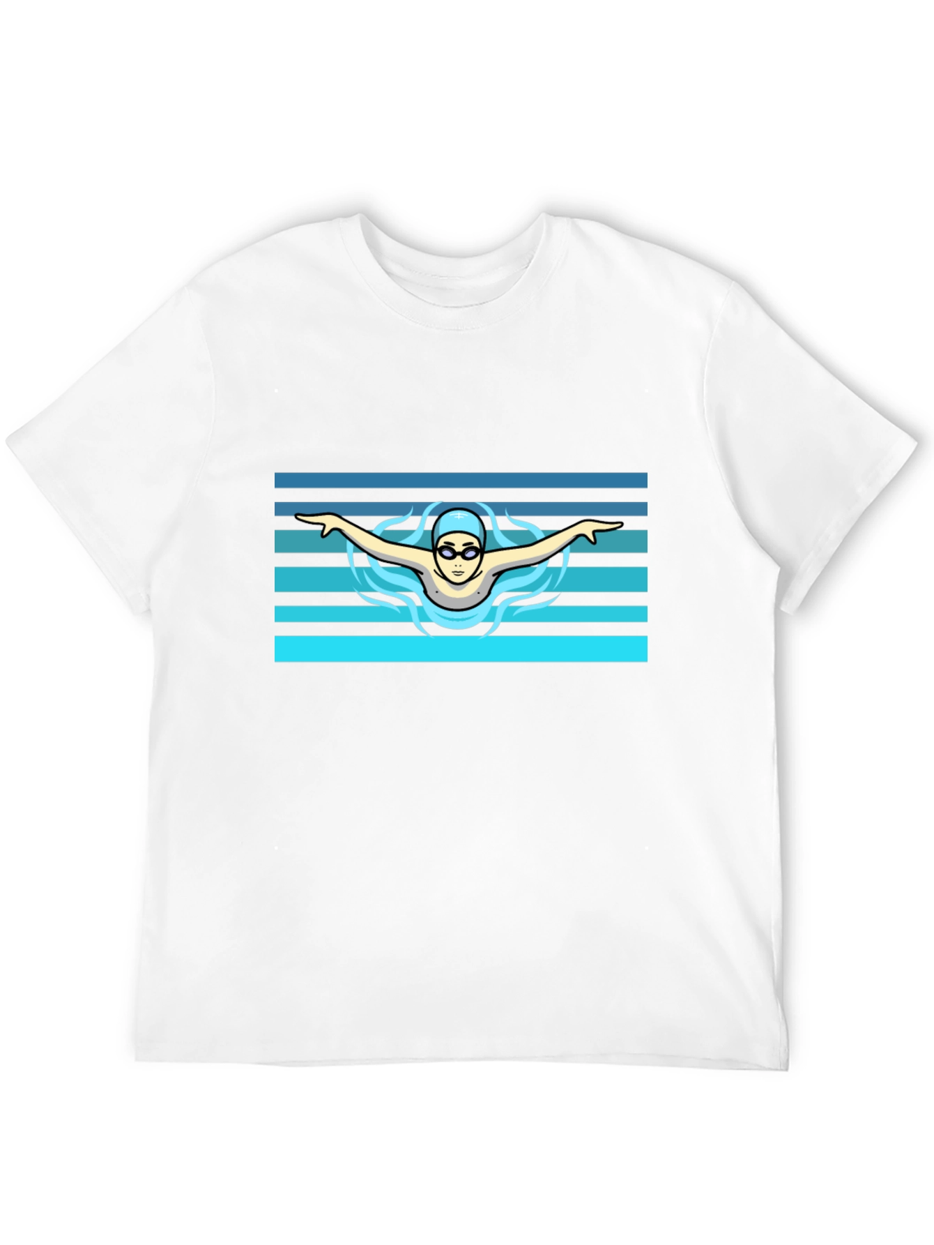 Swimmer Graphic Tee - Cool Sports Design