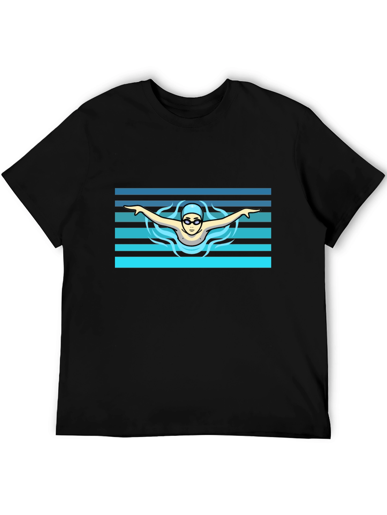Swimmer Graphic Tee - Cool Sports Design