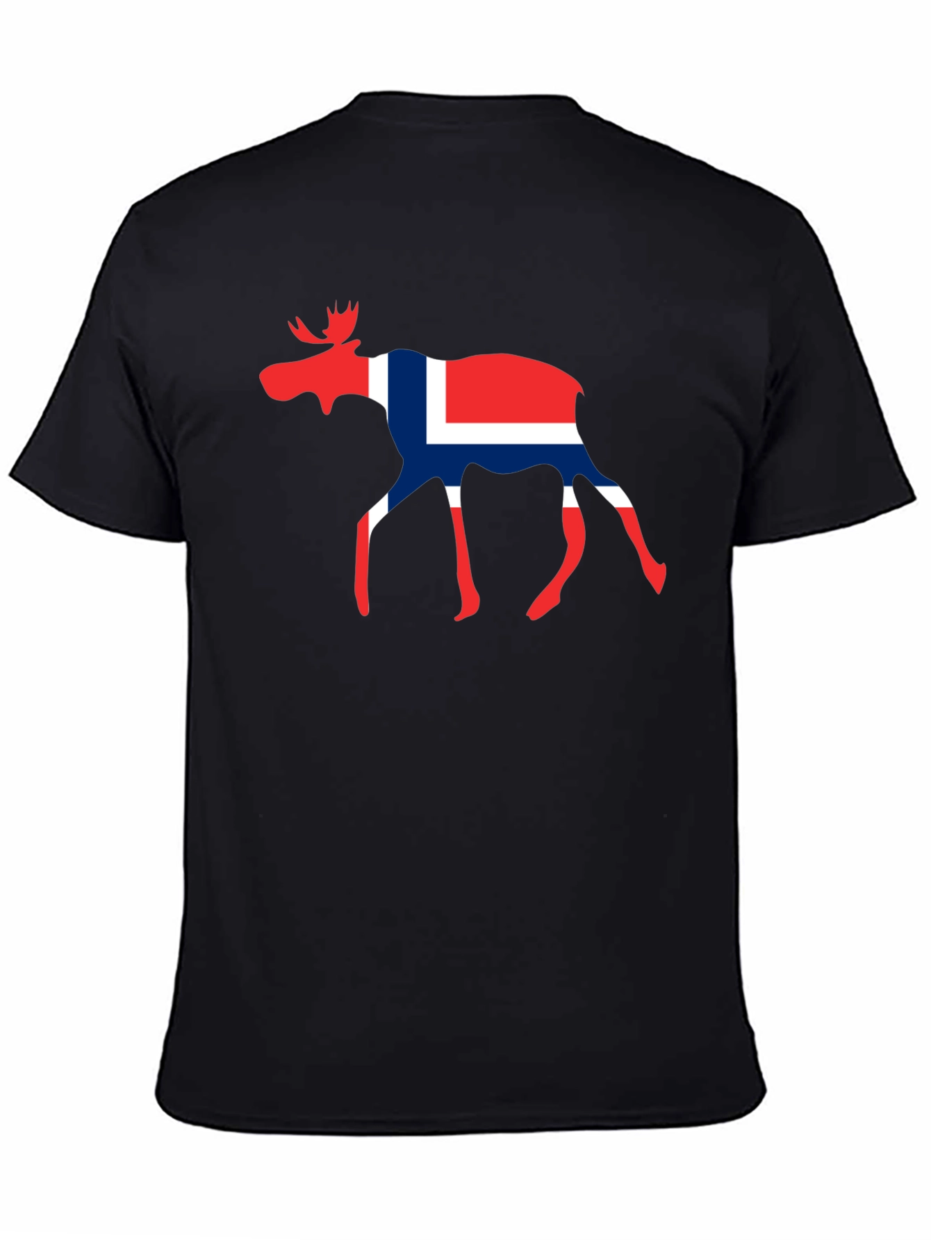 Norway Moose T-Shirt - Black Graphic Tee
