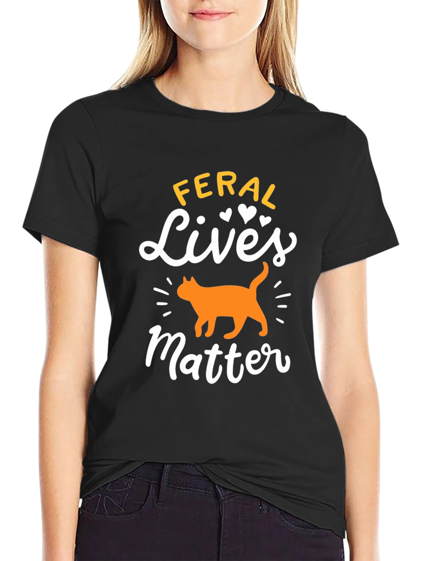 Feral Lives Matter Cat Lover Tee