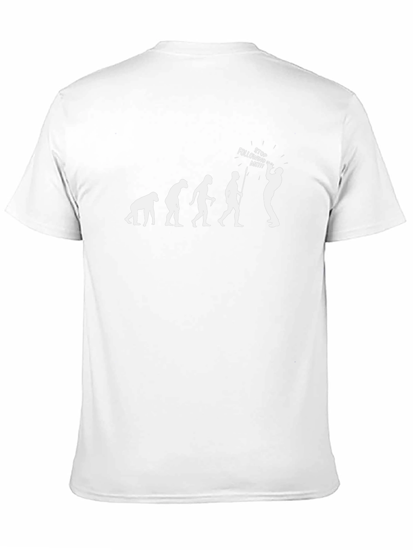 Evolution of Grumpy T-Shirt - Stop Following Me!