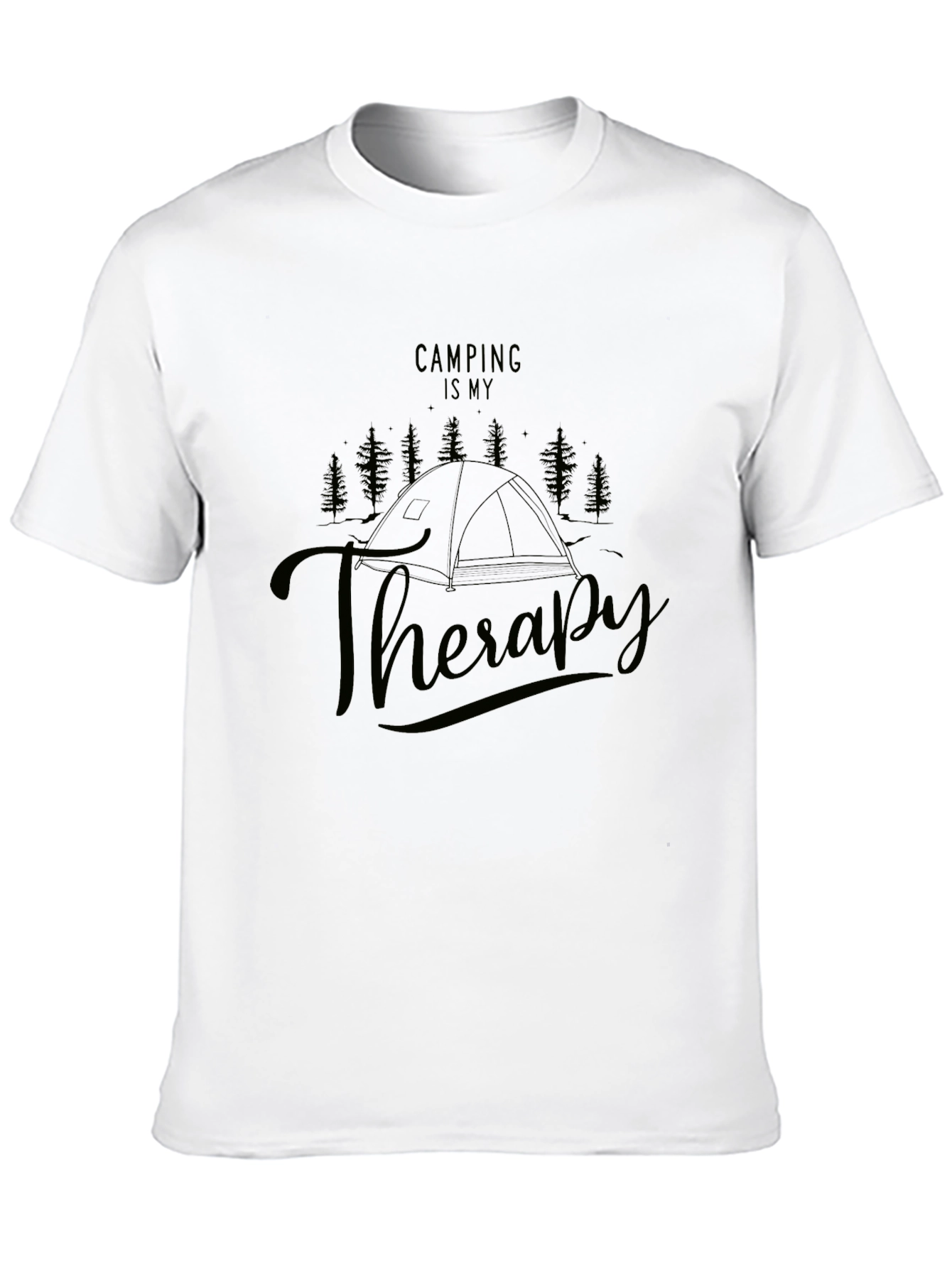 Camping is My Therapy Graphic Tee