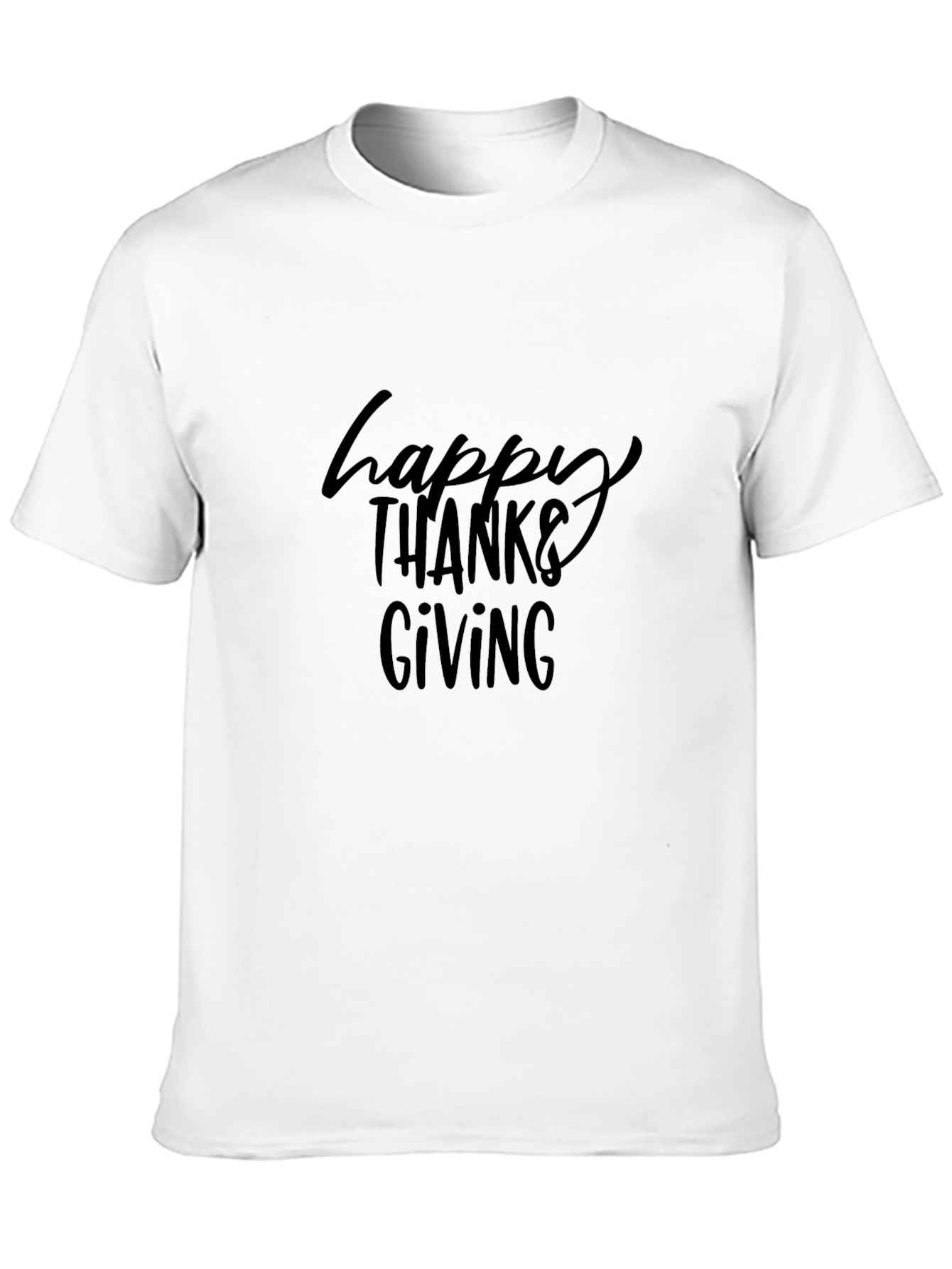 Happy Thanksgiving Black T-Shirt