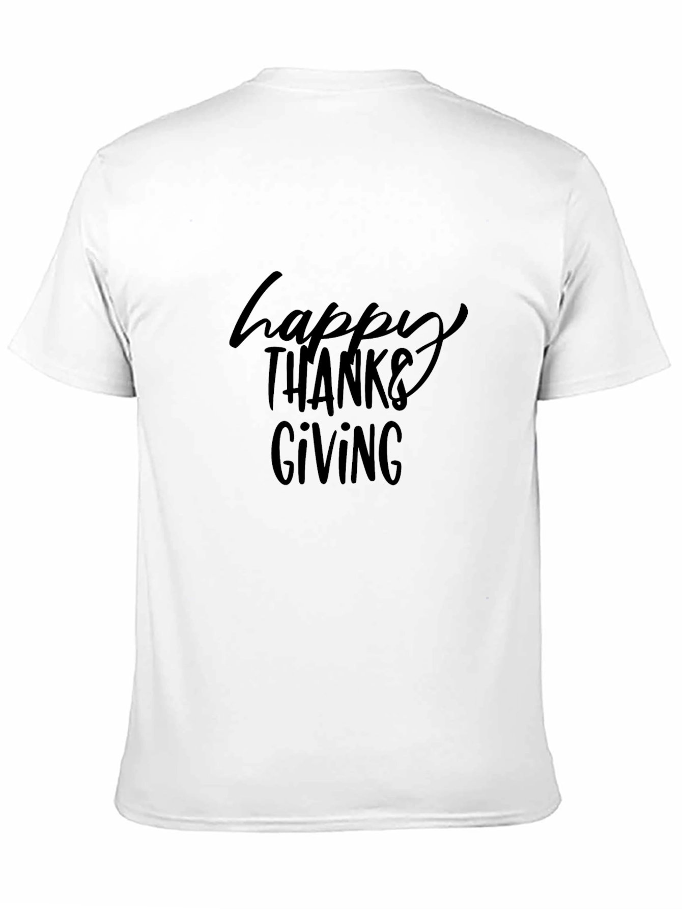 Happy Thanksgiving Black T-Shirt