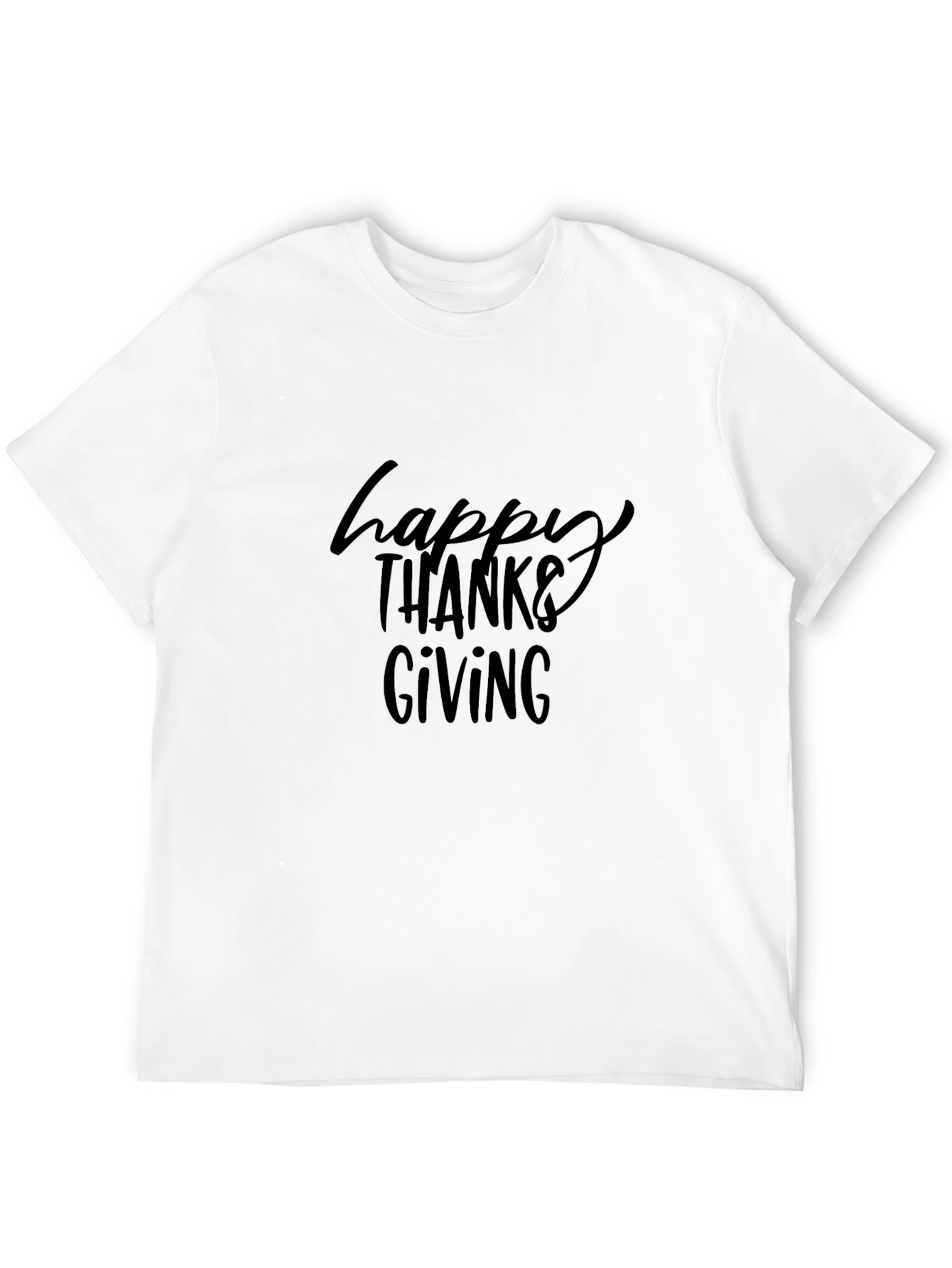 Happy Thanksgiving Black T-Shirt